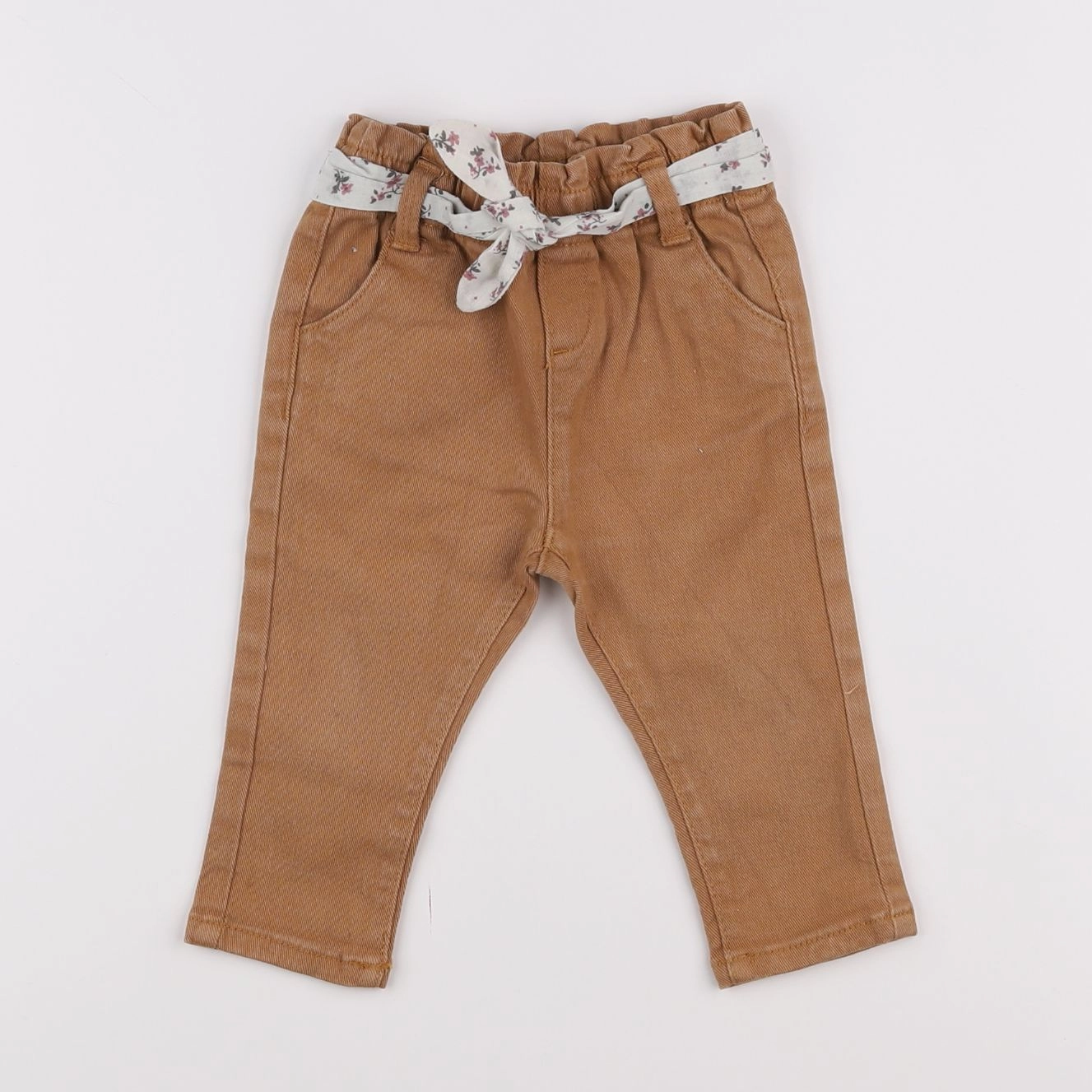 Vertbaudet - jean marron - 9 mois