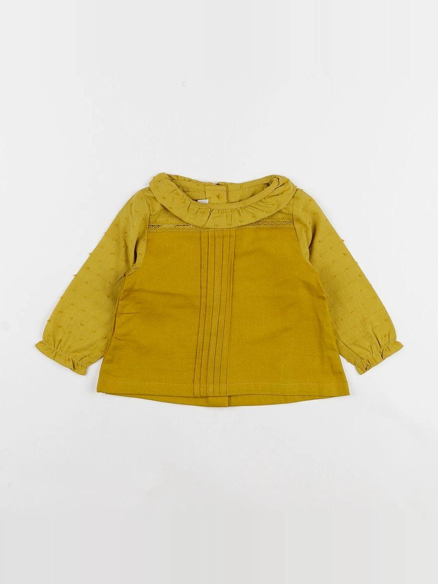 Petite Lucette - blouse jaune - 12 mois