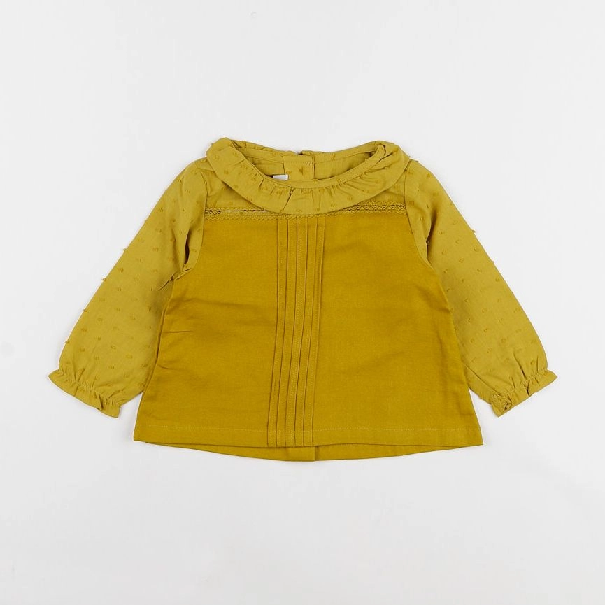 Petite Lucette - blouse jaune - 12 mois