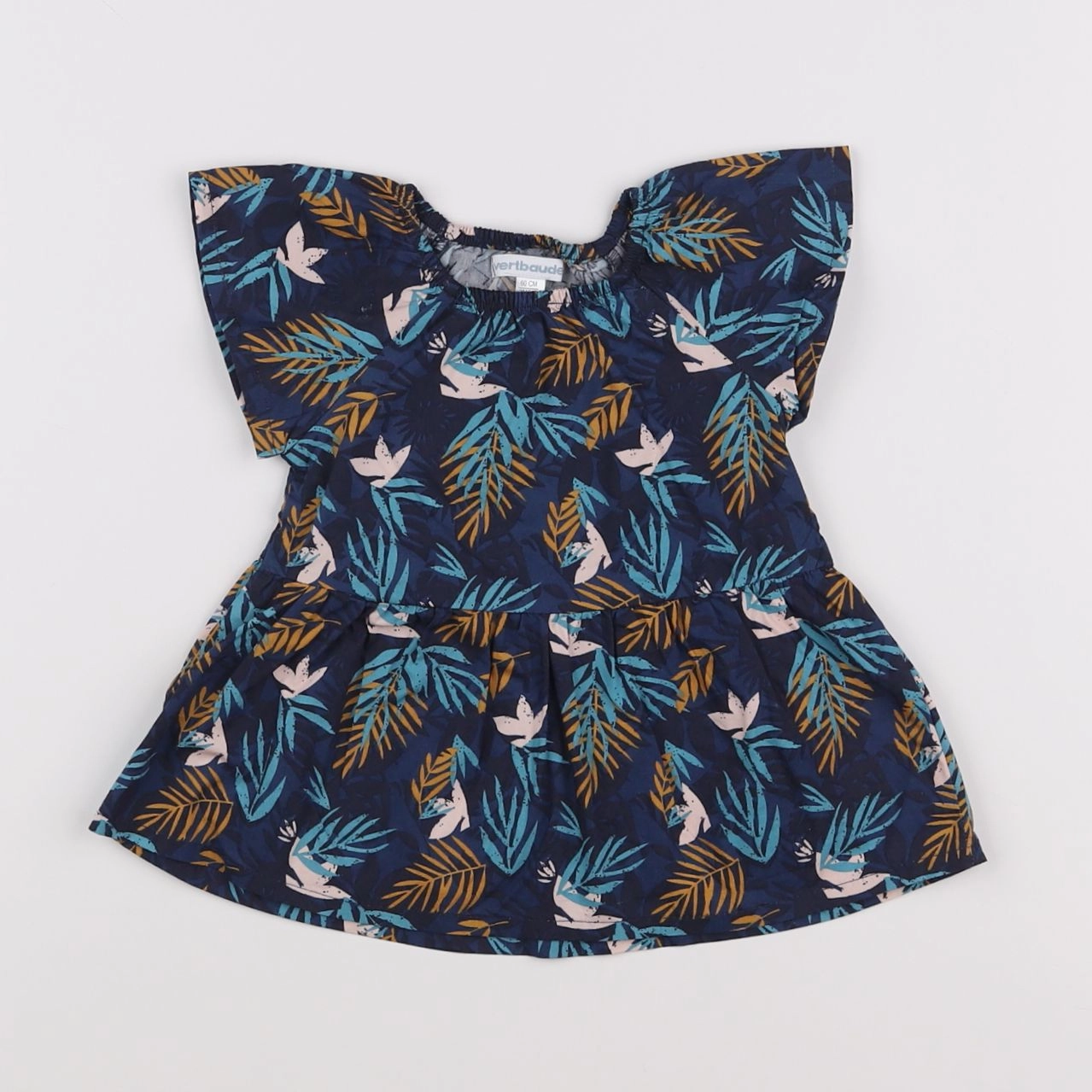 Vertbaudet - robe bleu - 3 mois