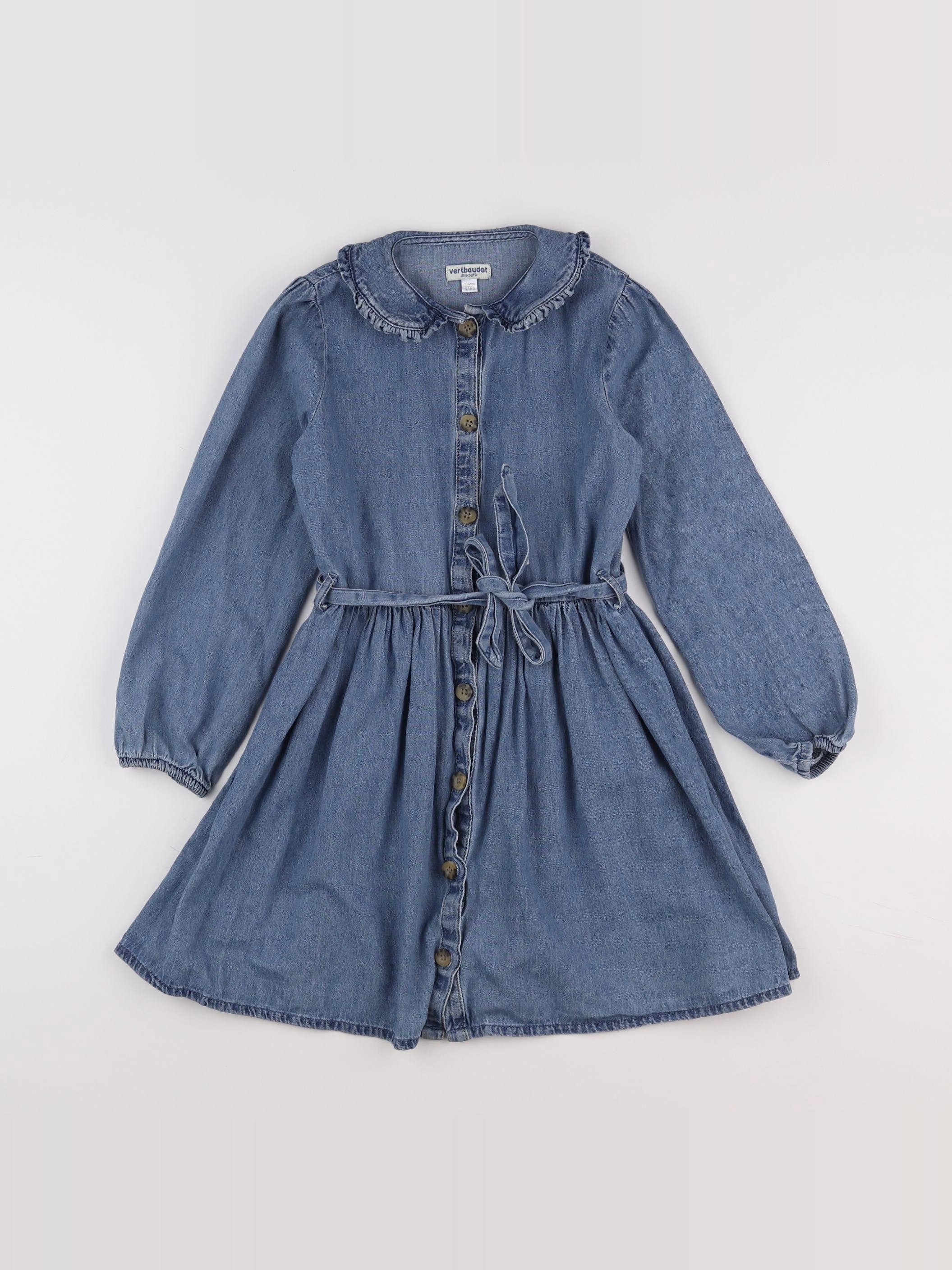 Vertbaudet - robe bleu - 9 ans