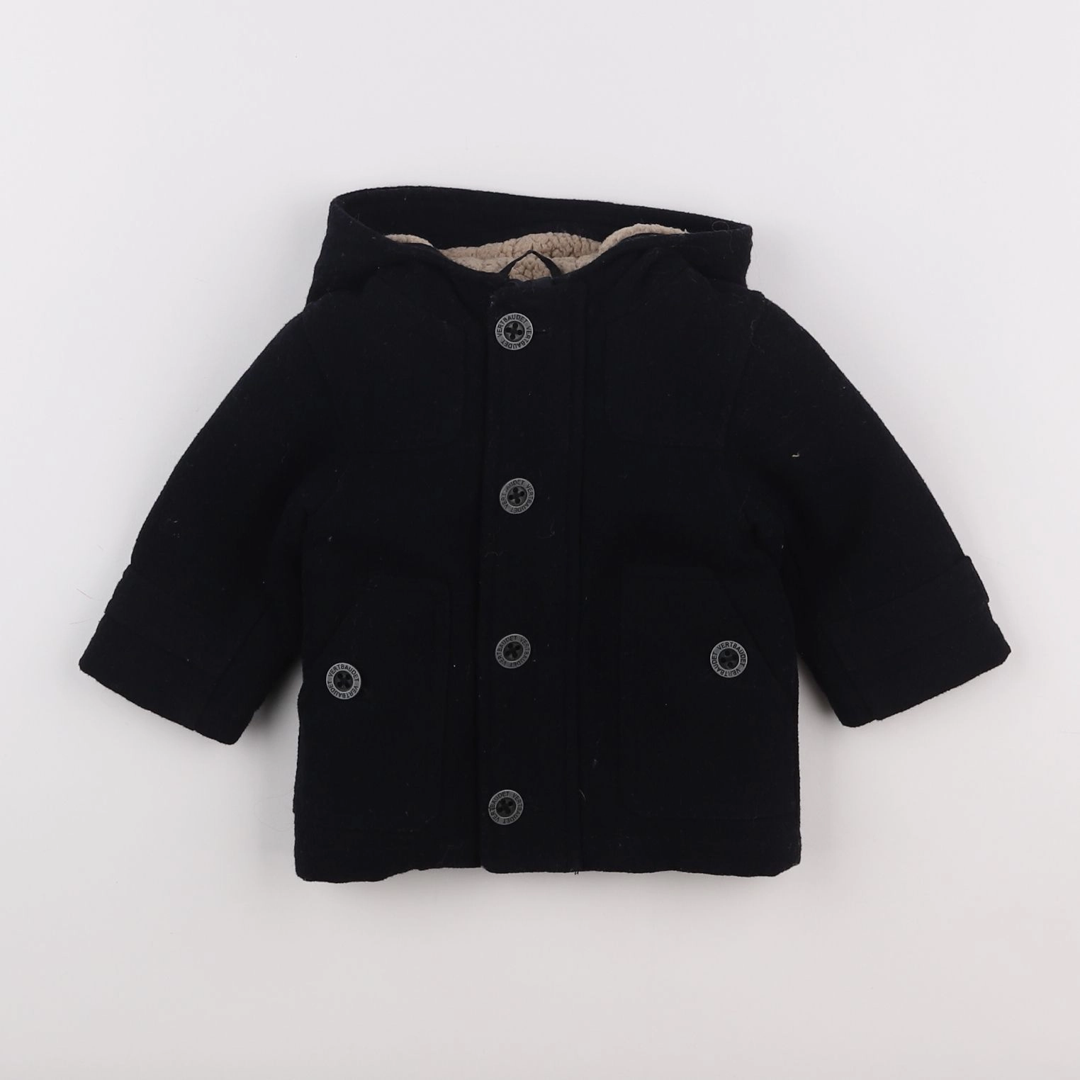 Vertbaudet - manteau bleu - 6 mois