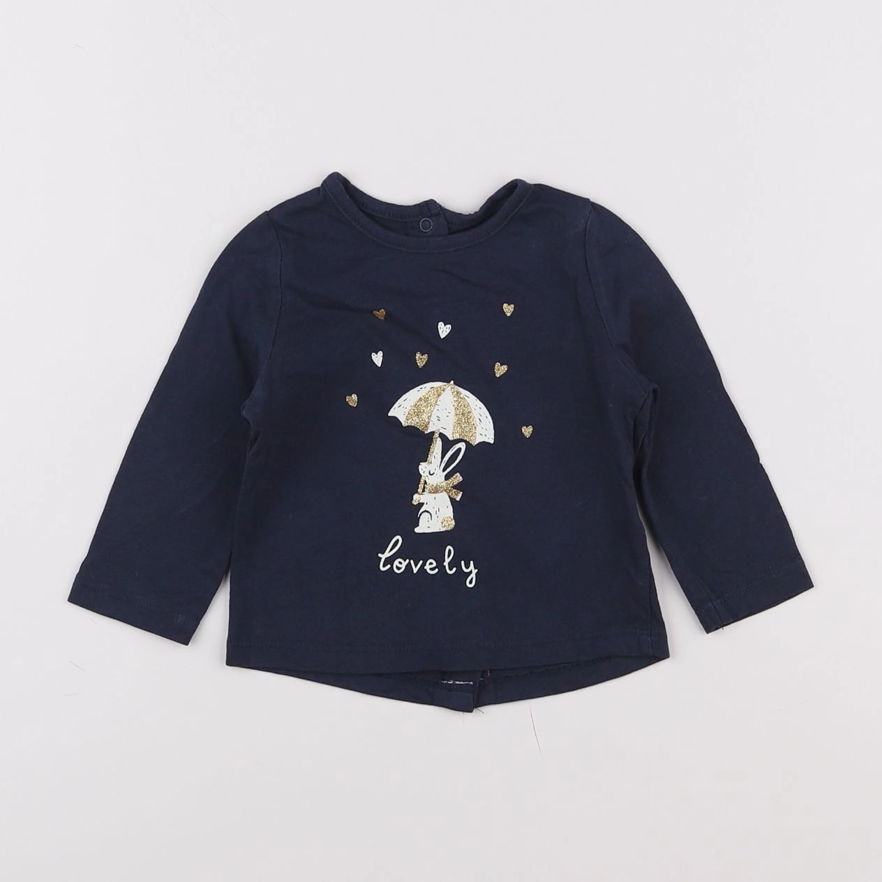 Vertbaudet - tee-shirt bleu - 6 mois