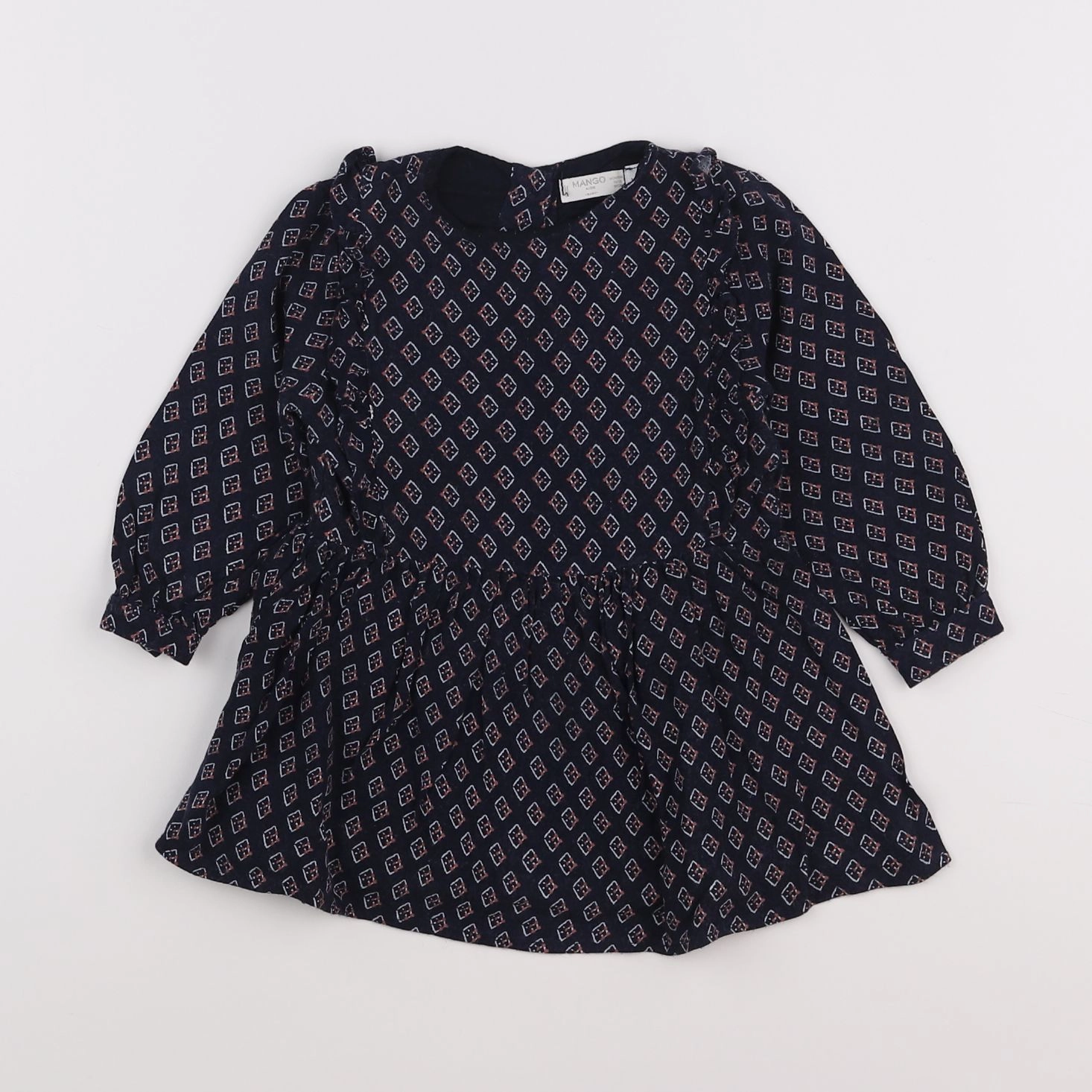 Mango - robe bleu - 12/18 mois
