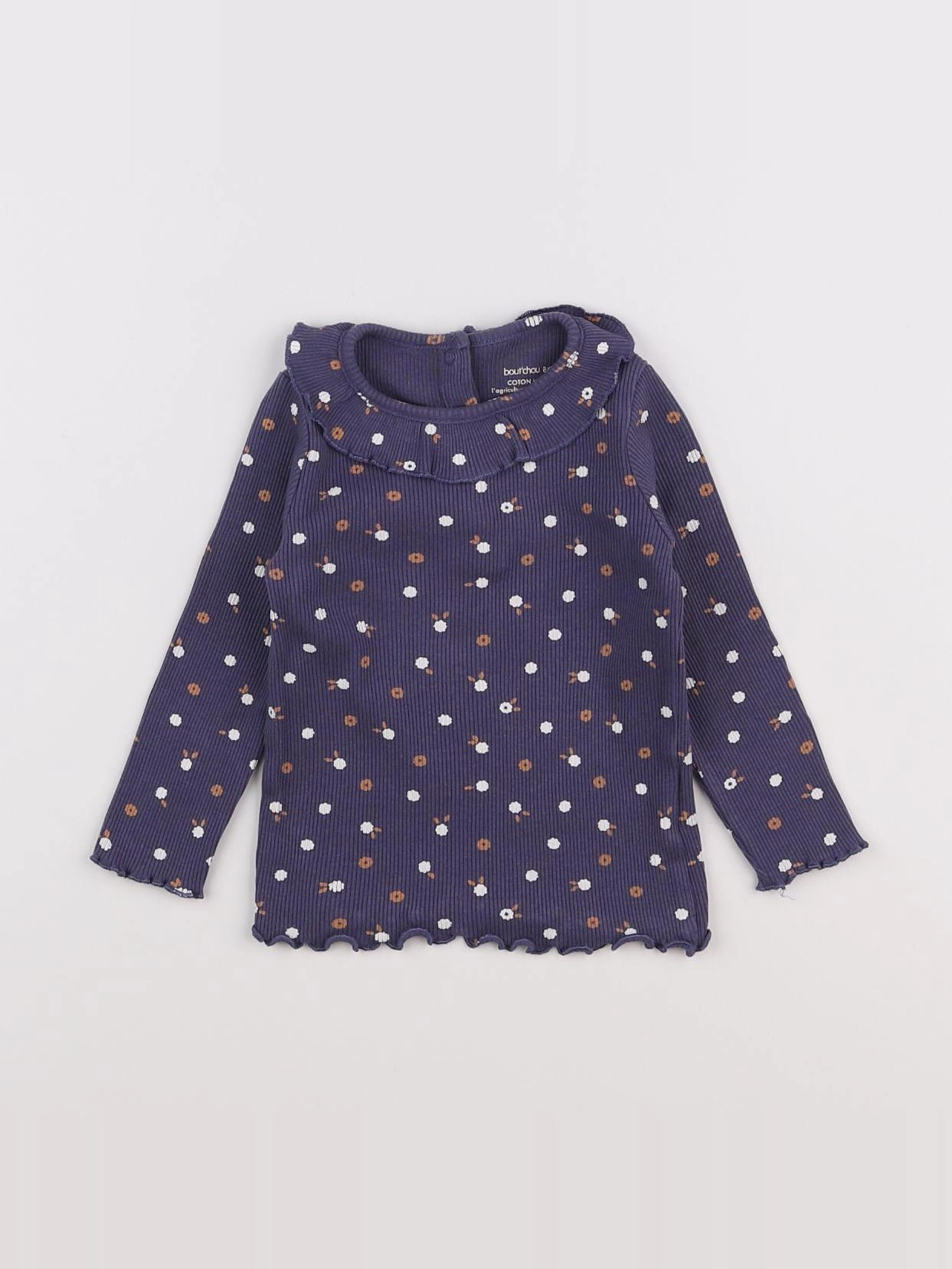 Boutchou - tee-shirt bleu - 12 mois