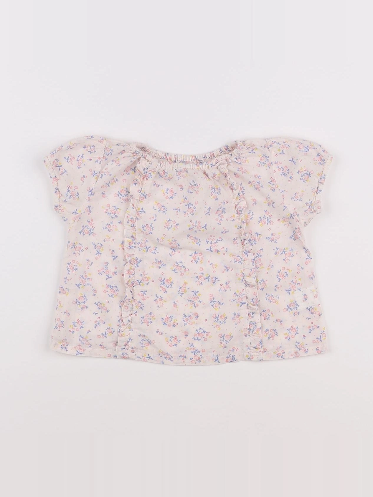Boutchou - blouse rose - 12 mois