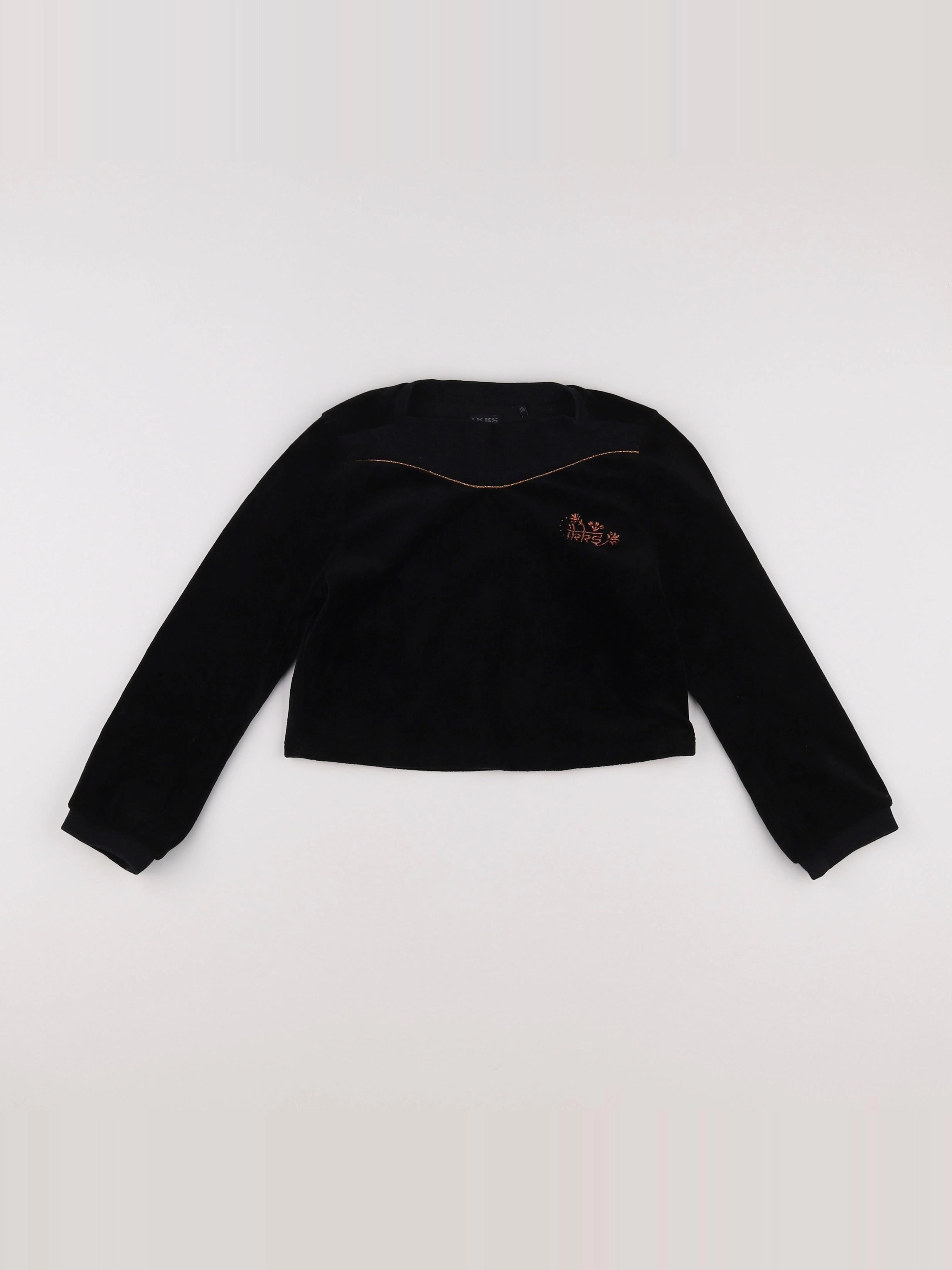 IKKS - sweat noir, or - 6 ans