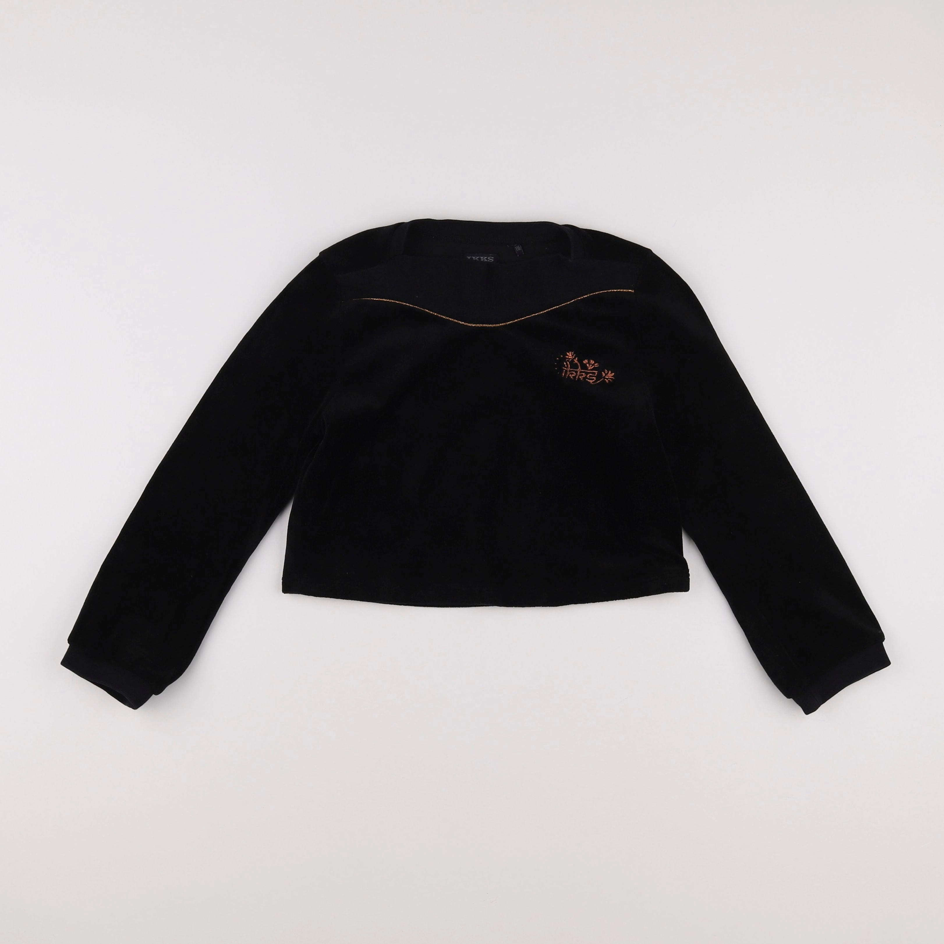 IKKS - sweat noir, or - 6 ans