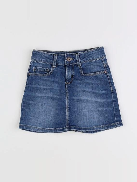 Vertbaudet - jupe bleu - 7 ans