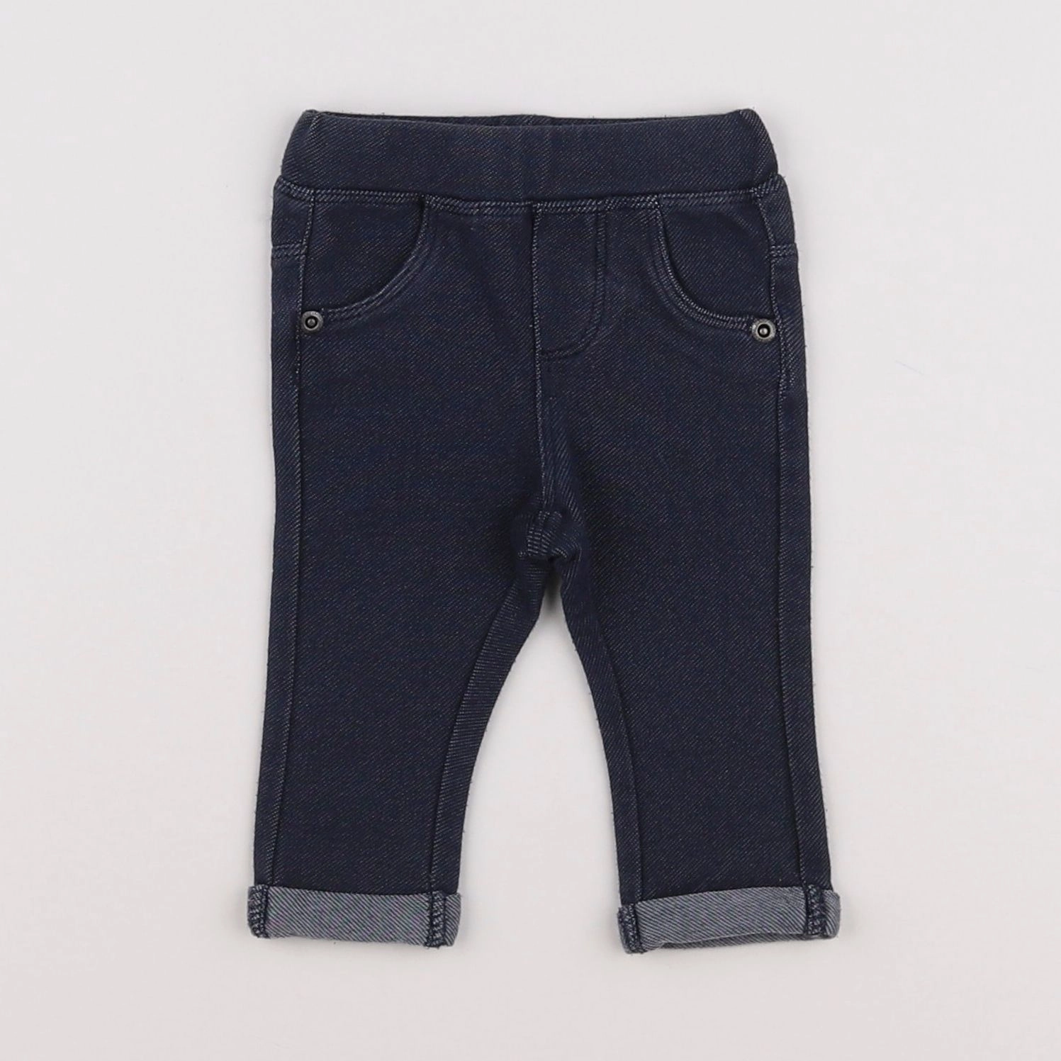 Vertbaudet - jegging bleu - 3 mois