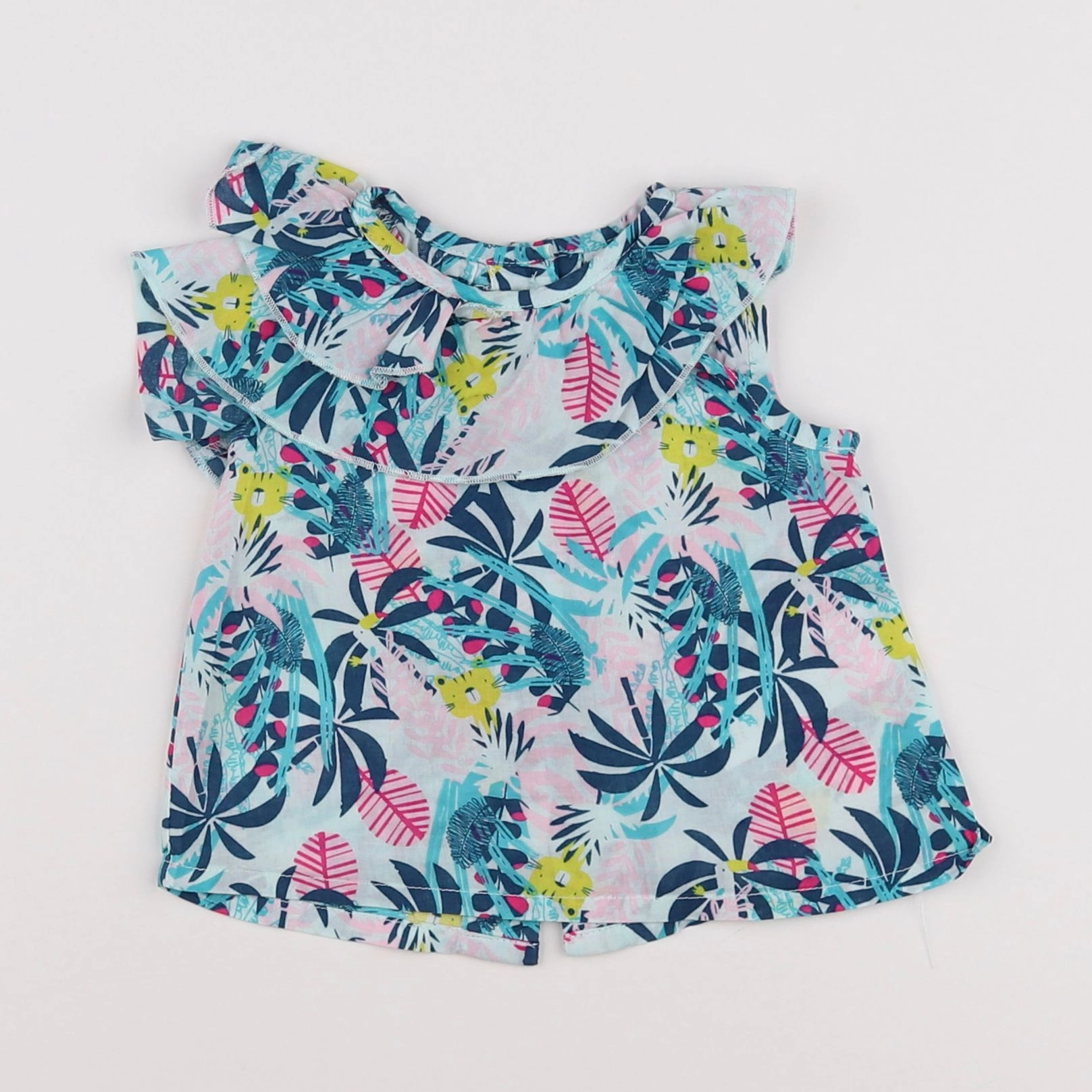 Vertbaudet - blouse multicolore - 6 mois
