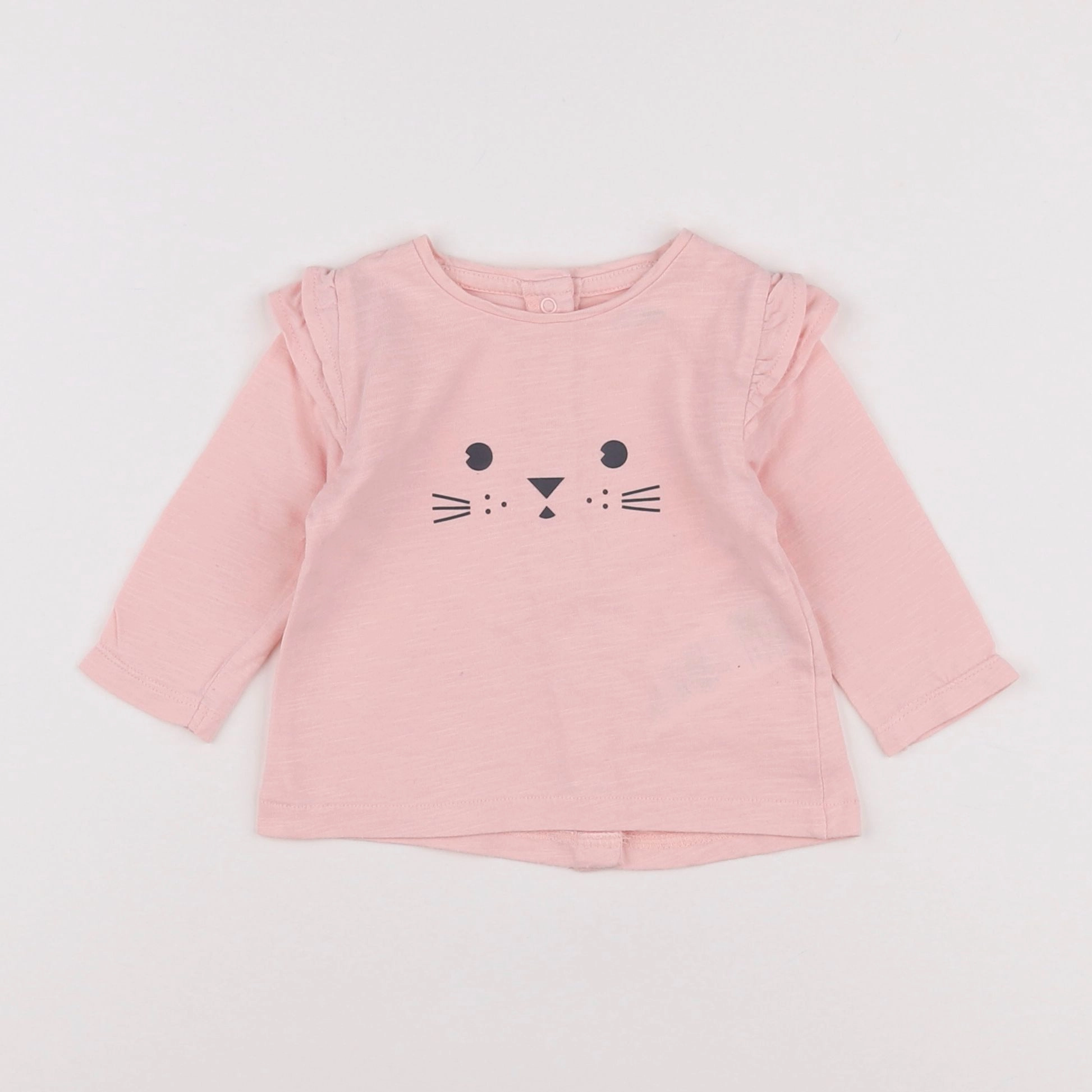 Vertbaudet - tee-shirt rose - 3 mois