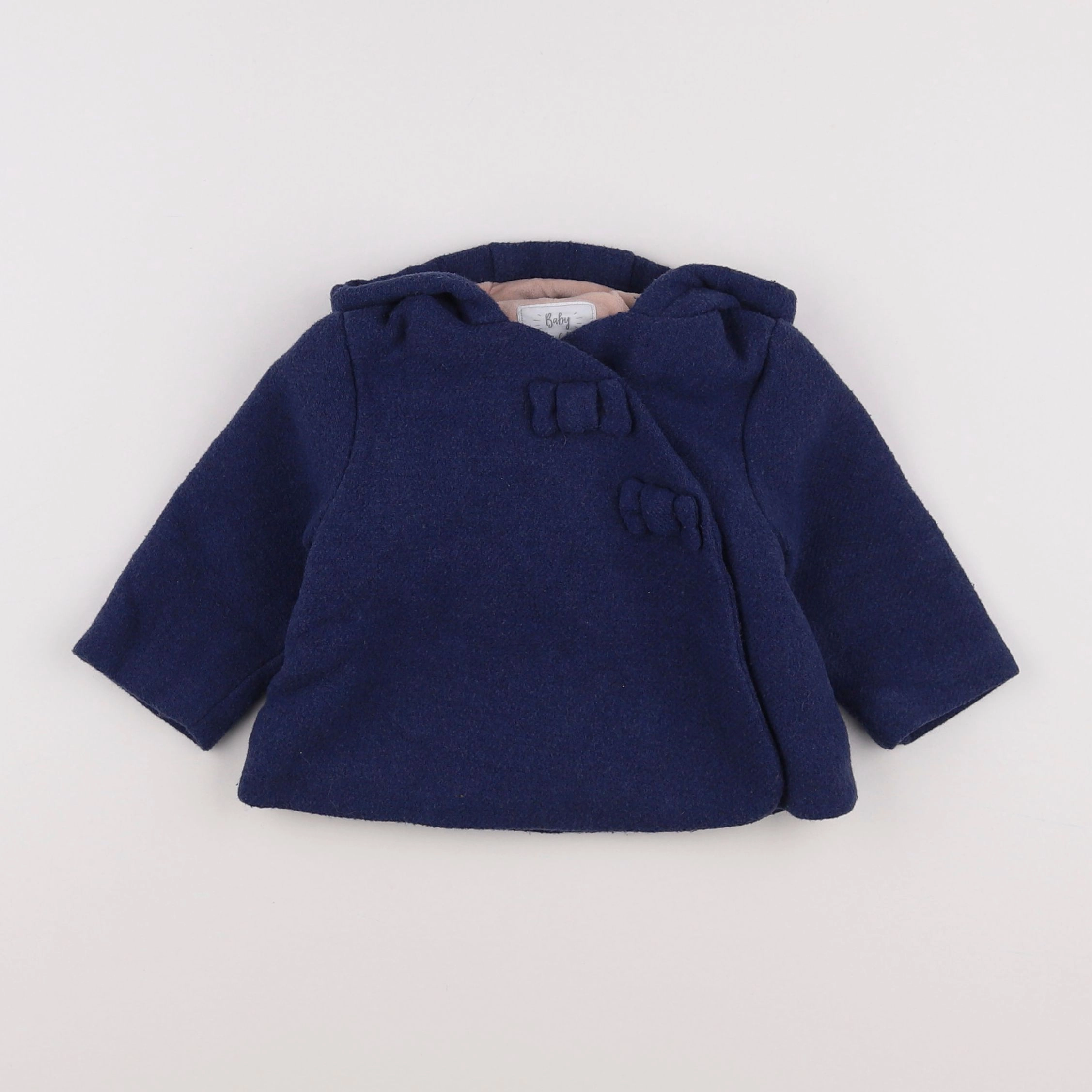 Vertbaudet - manteau bleu - 6 mois