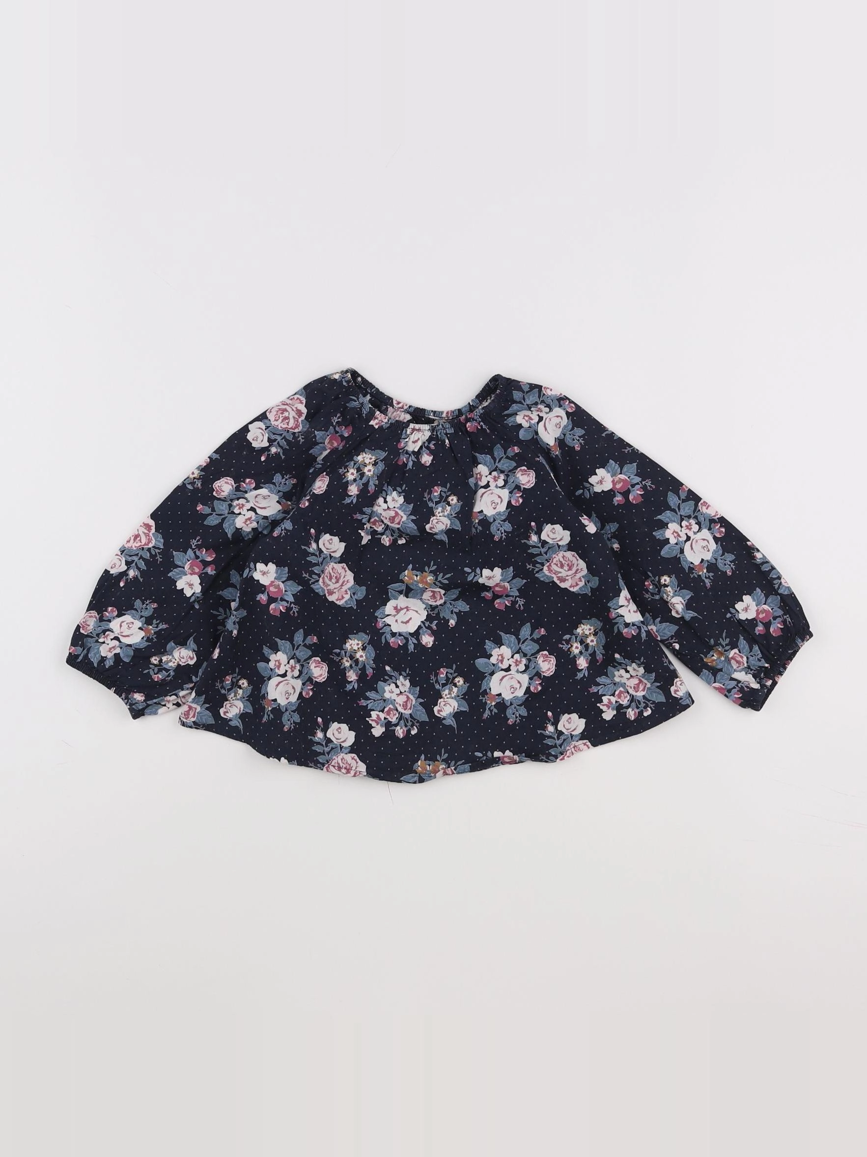 Vertbaudet - blouse bleu - 18 mois