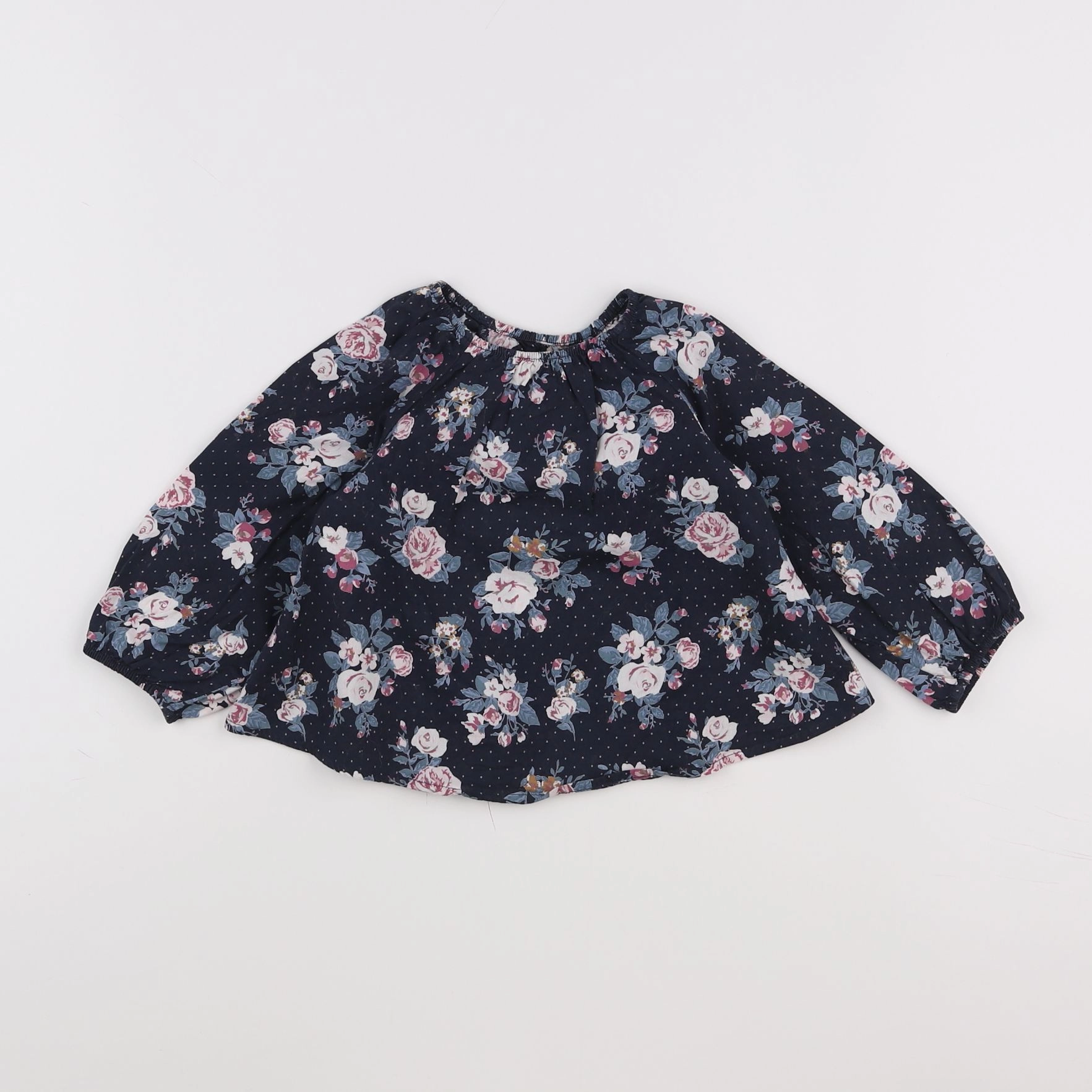 Vertbaudet - blouse bleu - 18 mois