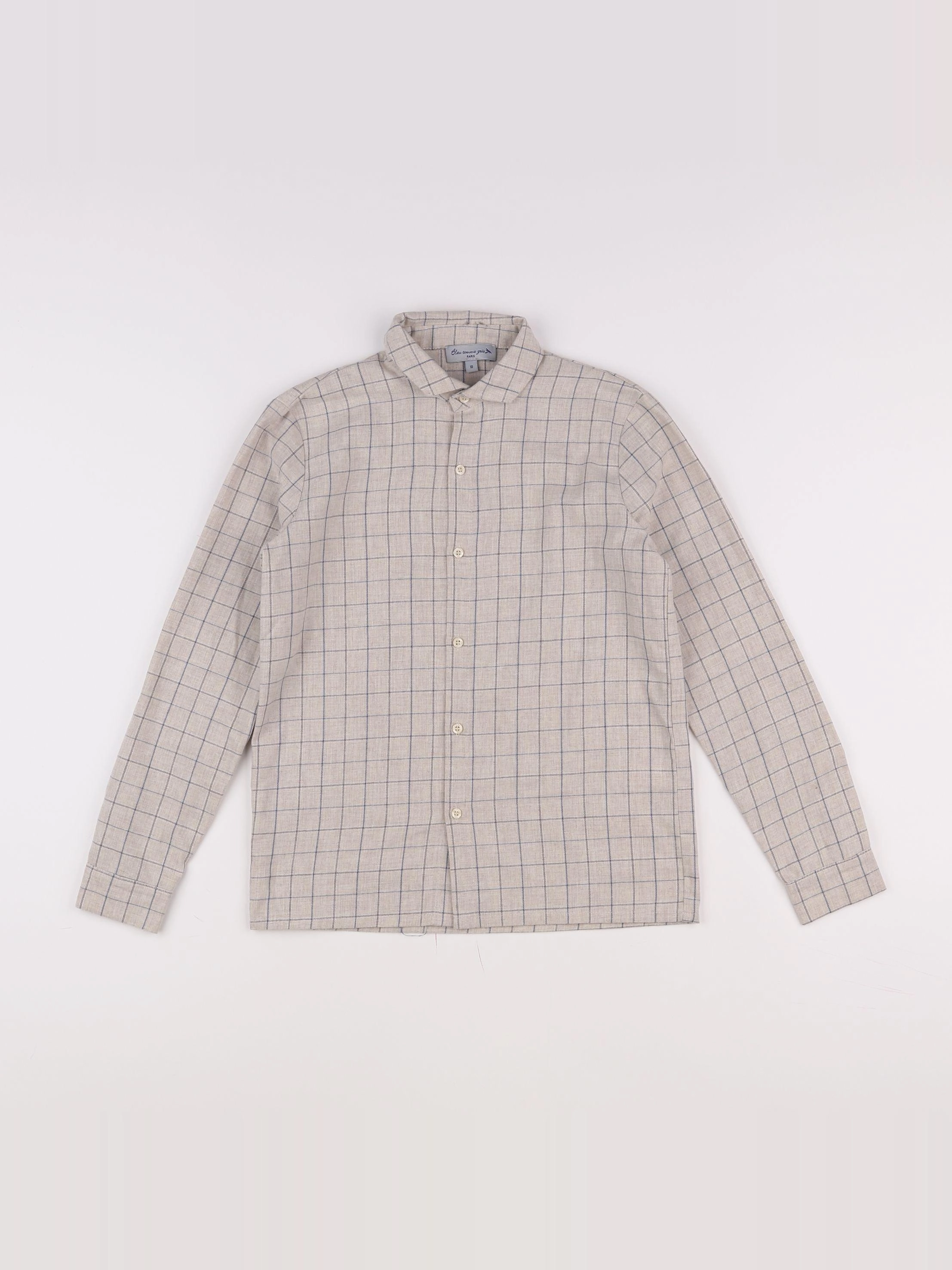 Bleu Comme Gris - chemise beige - 10 ans