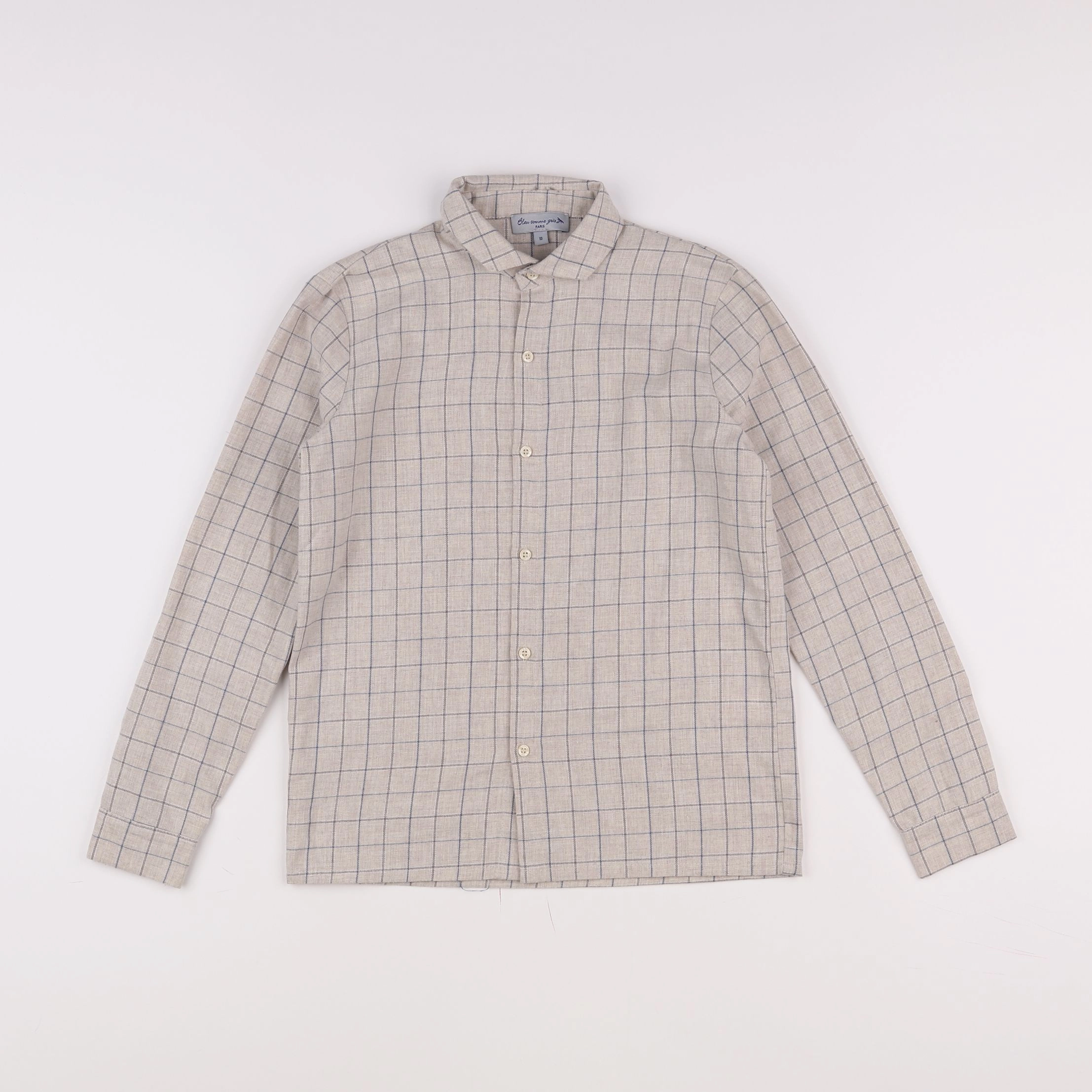 Bleu Comme Gris - chemise beige - 10 ans