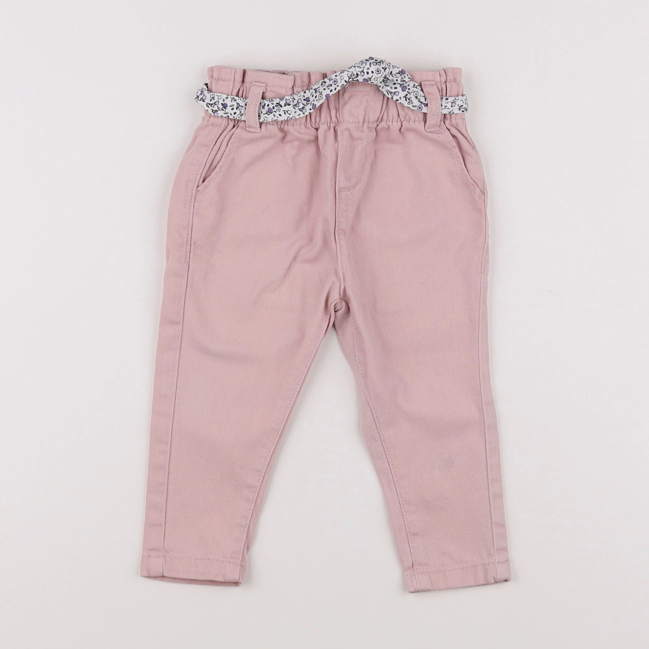 Vertbaudet - pantalon rose - 9 mois