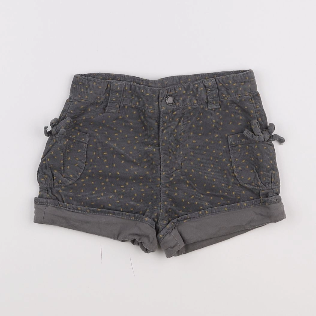 Vertbaudet - short gris, jaune - 18 mois