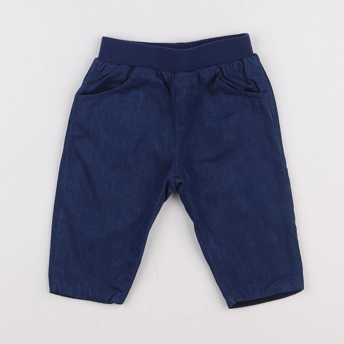 Jacadi - pantalon doublé bleu - 6 mois