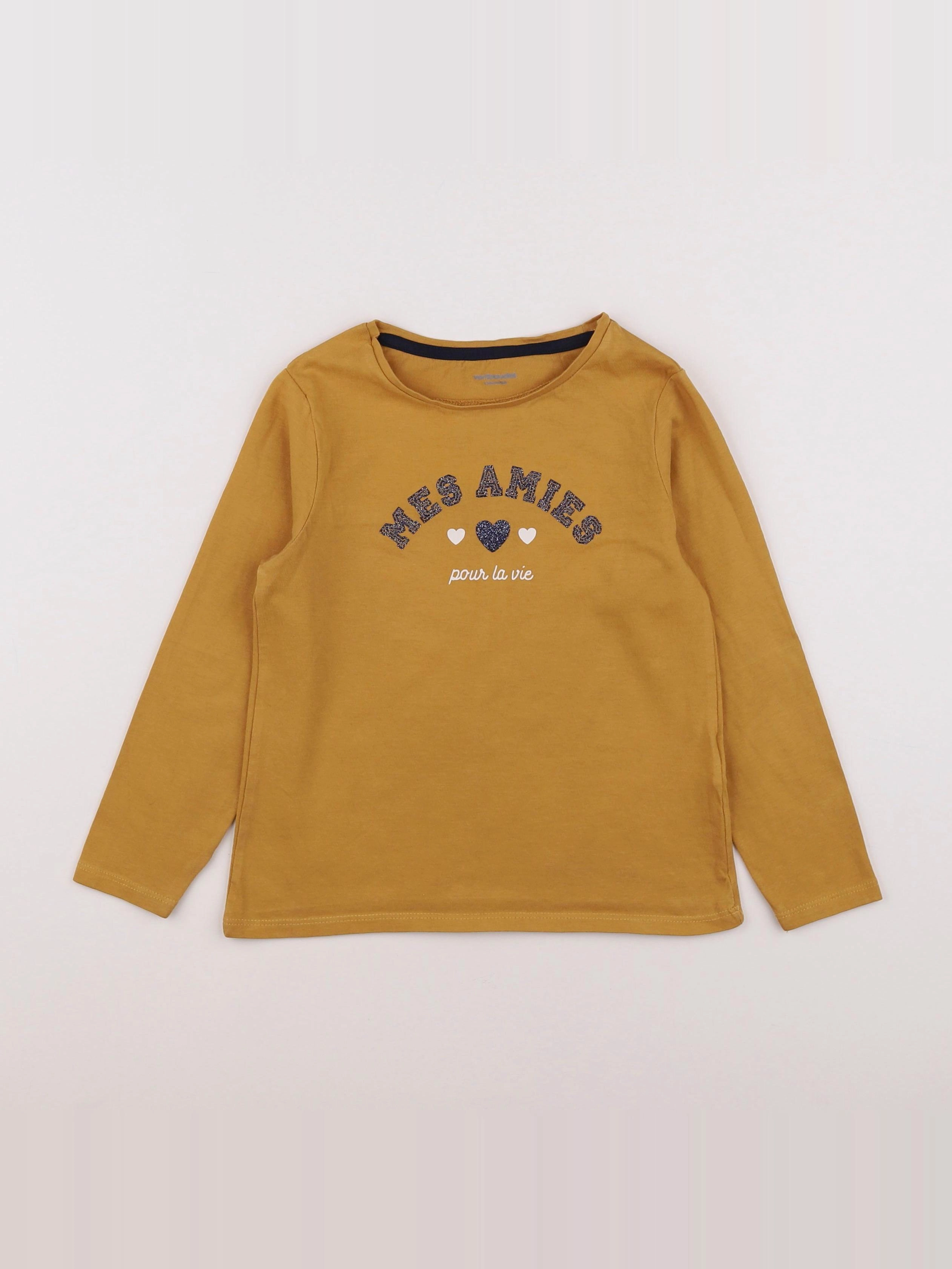 Vertbaudet - tee-shirt marron - 6 ans