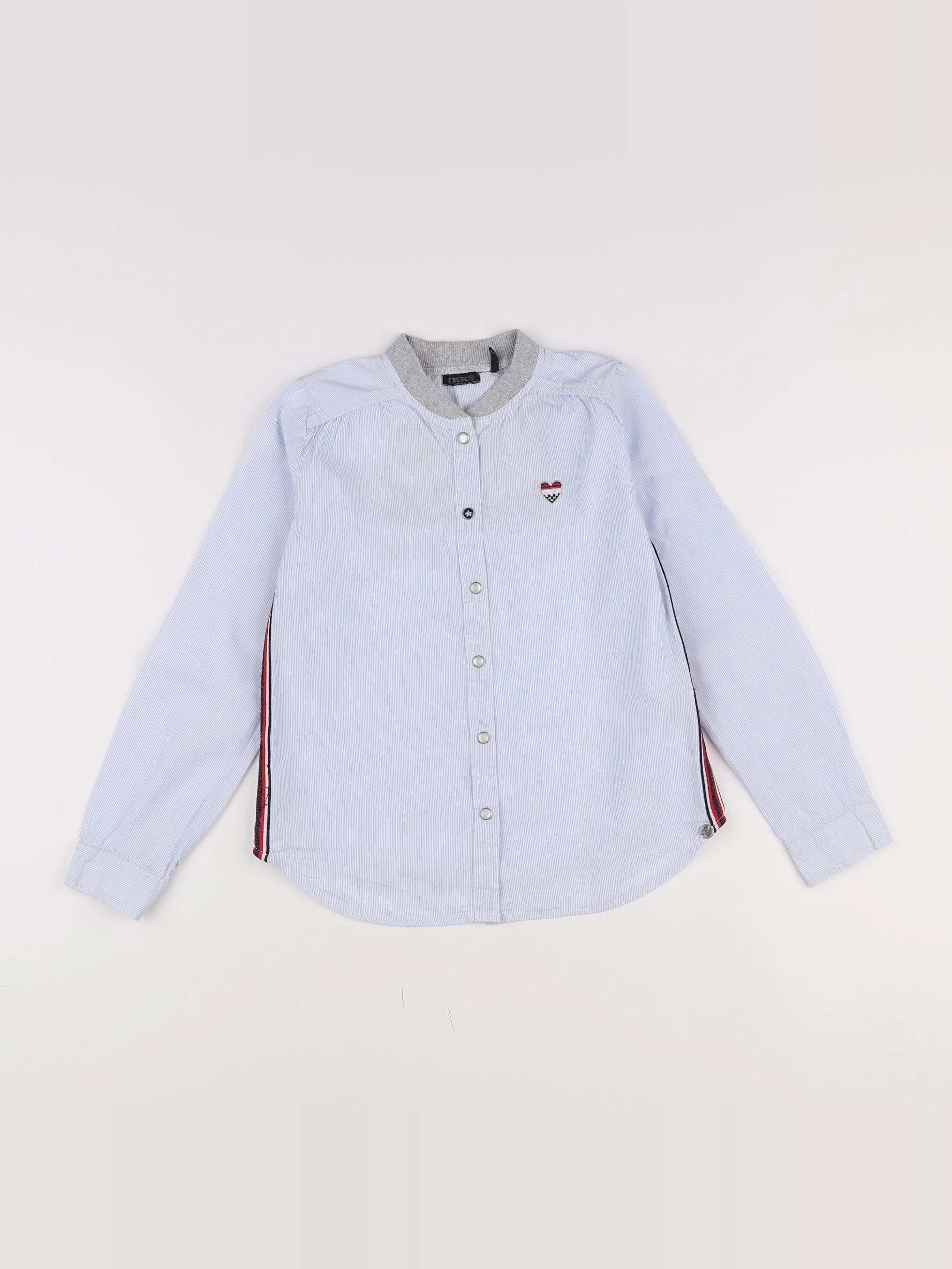 IKKS - blouse bleu, rouge - 8 ans