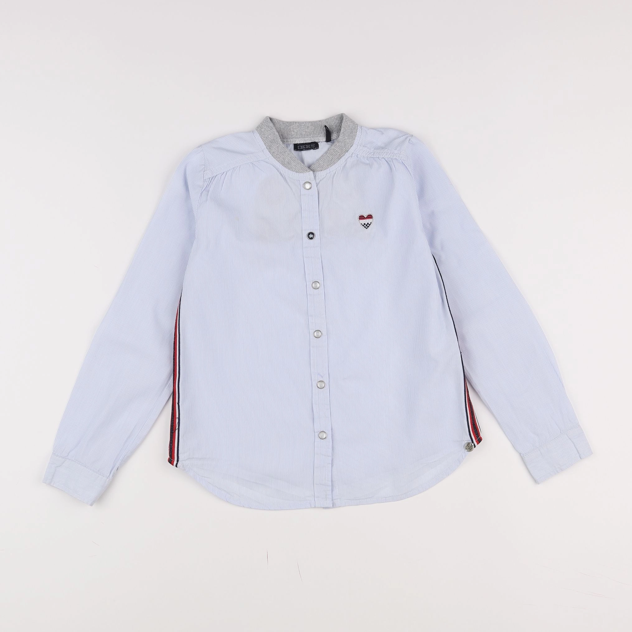 IKKS - blouse bleu, rouge - 8 ans
