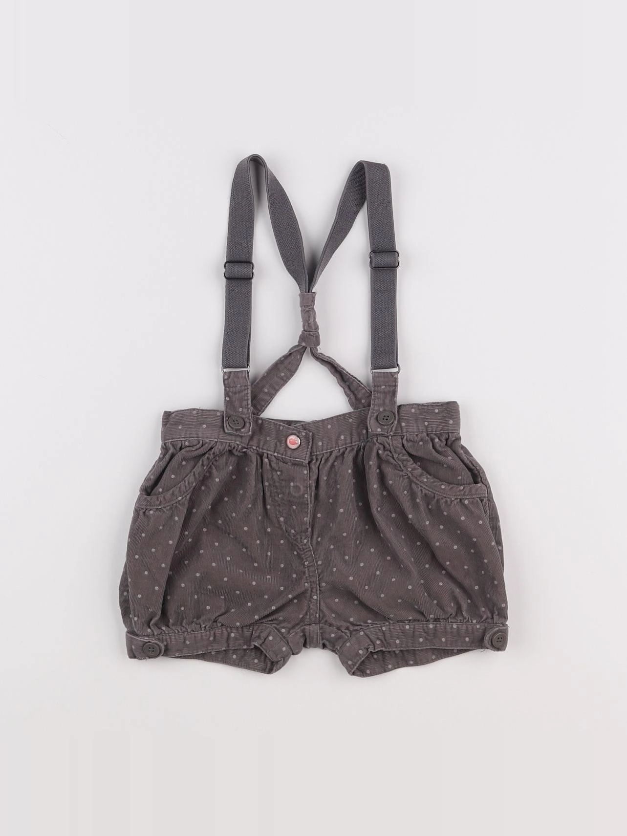 Vertbaudet - short gris - 2 ans