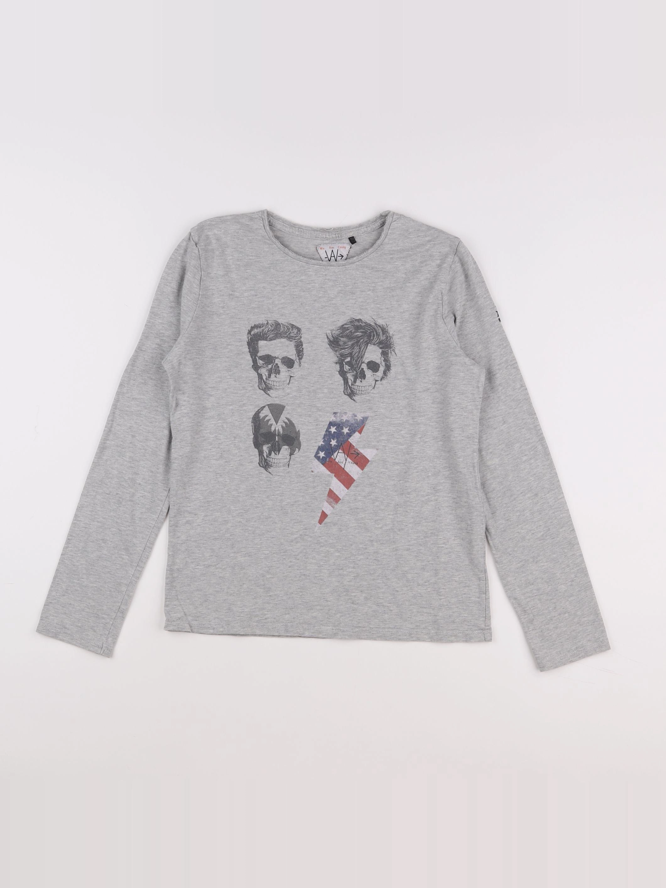 IKKS - tee-shirt gris - 12 ans