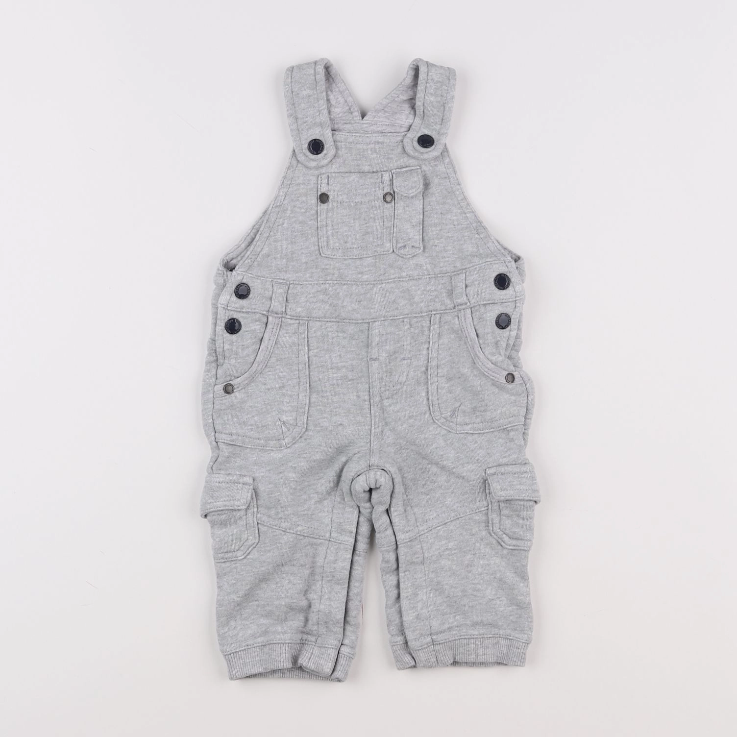Vertbaudet - salopette gris - 6 mois