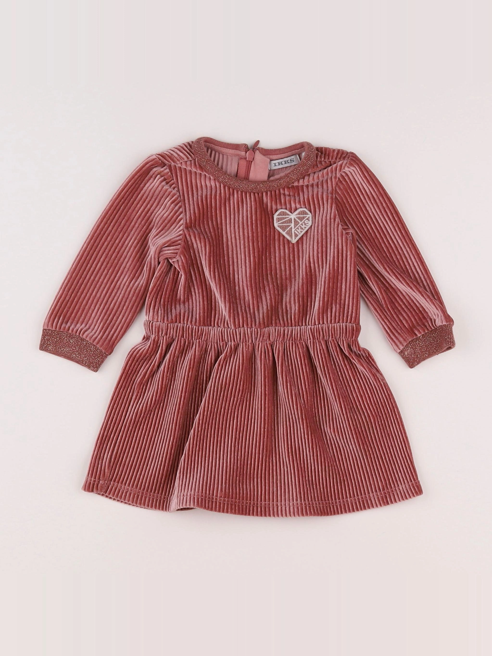 IKKS - robe rose - 6 mois