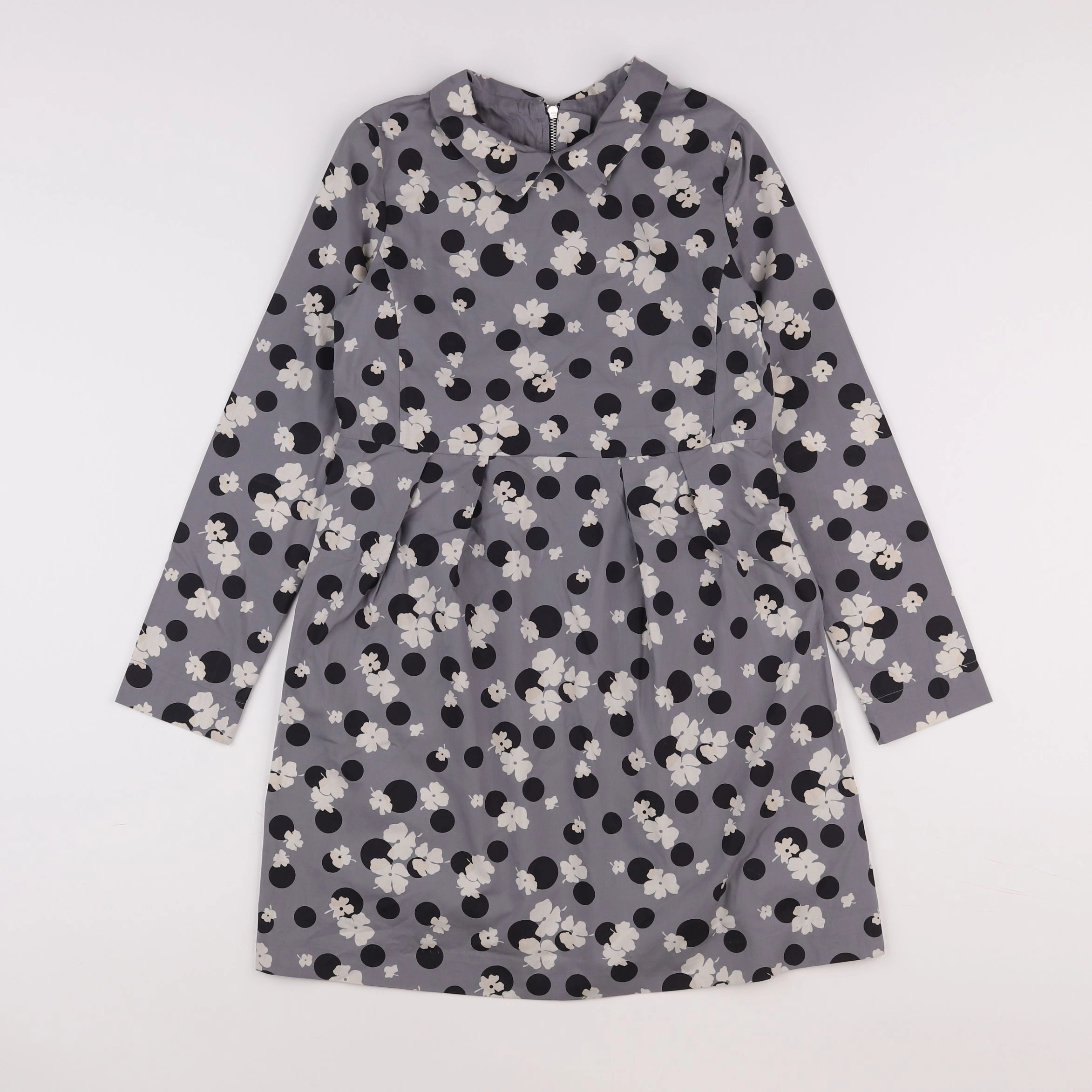 Bonpoint - robe gris - 12 ans
