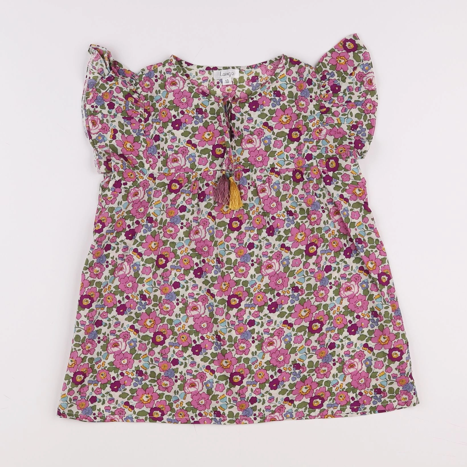 Laingo - blouse rose - 10 ans