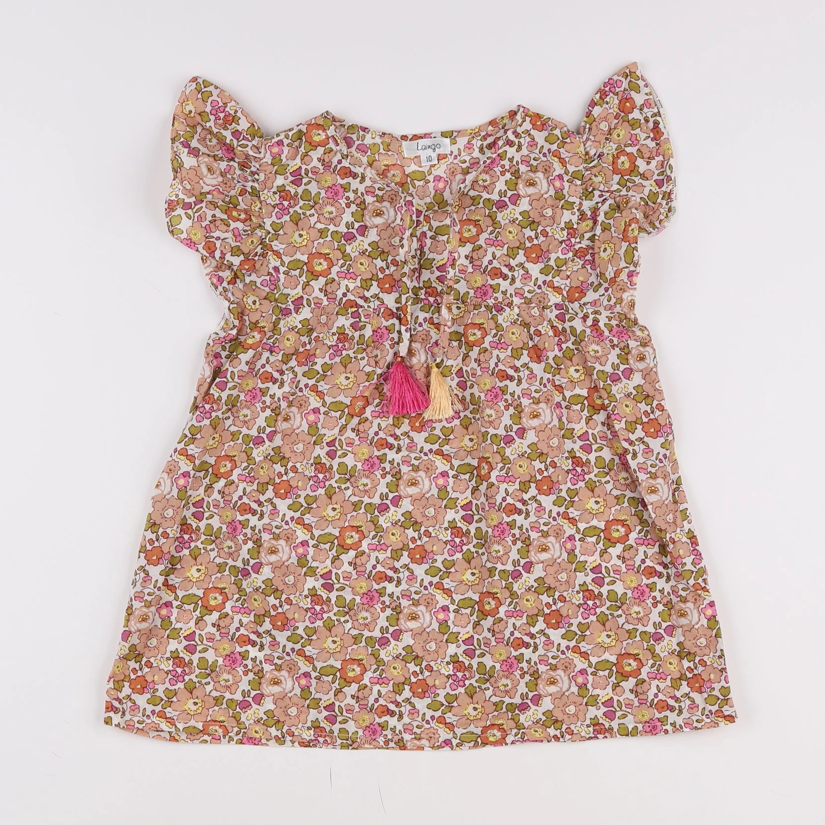 Laingo - blouse rose - 10 ans