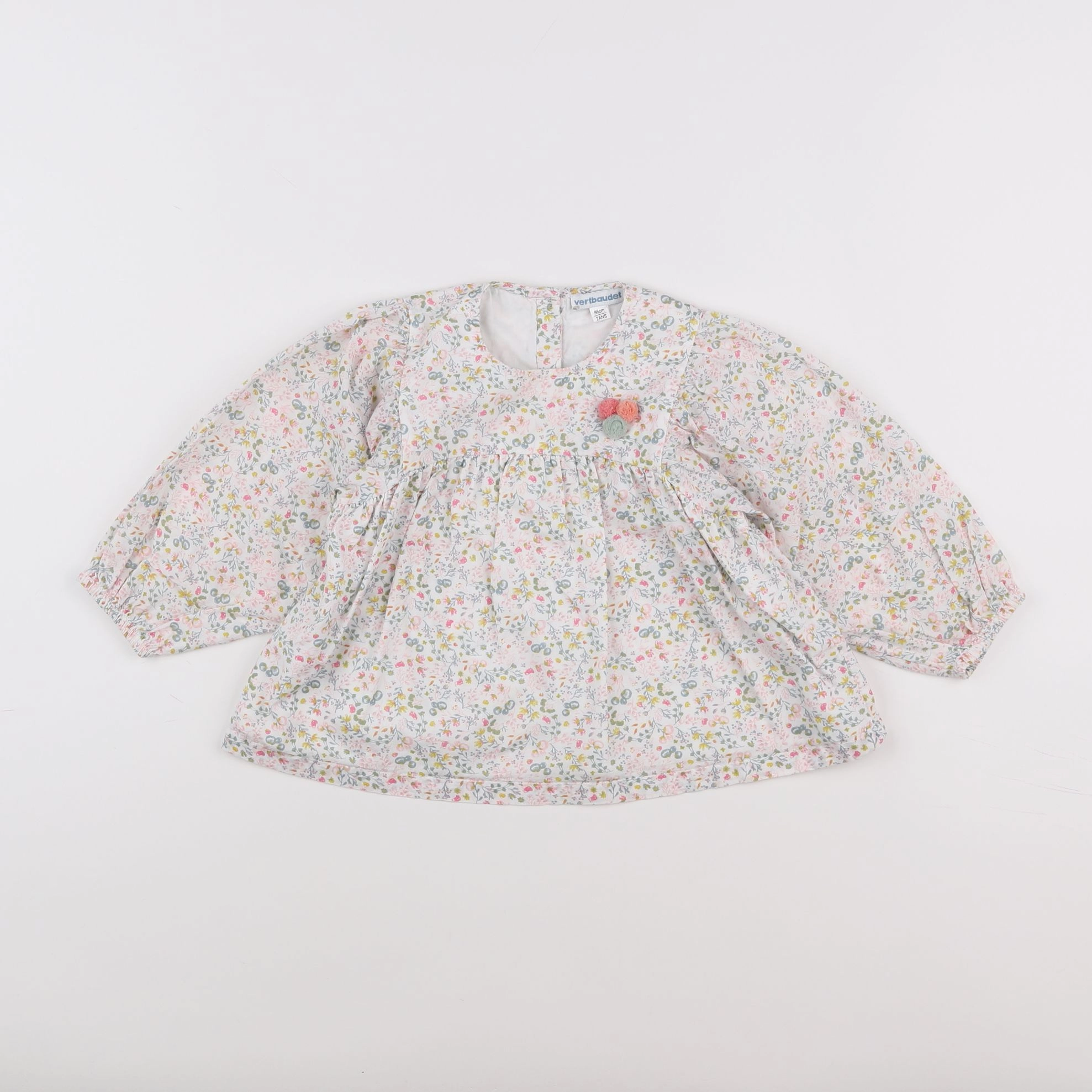 Vertbaudet - blouse multicolore - 2 ans