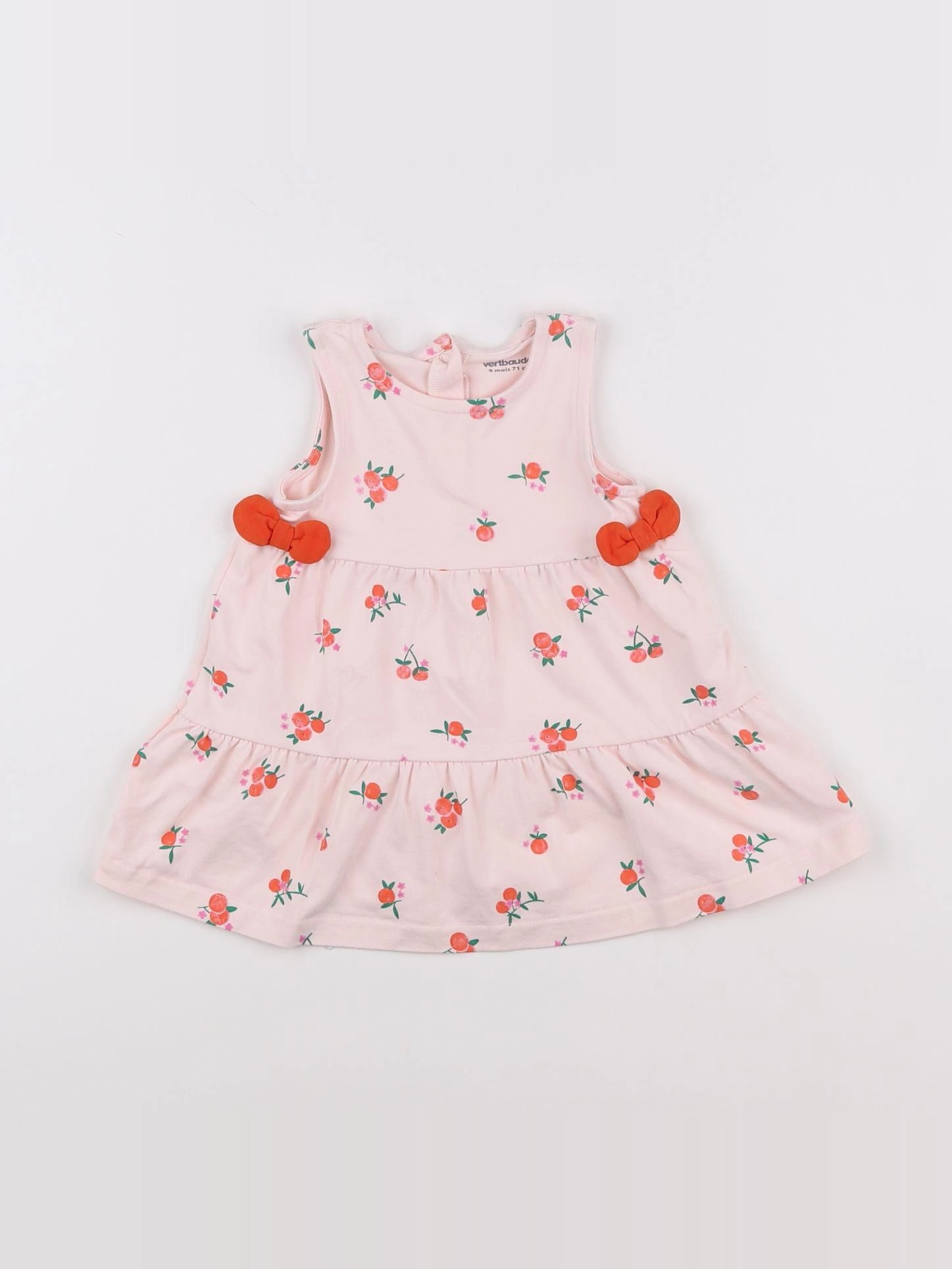 Vertbaudet - robe rose - 9 mois