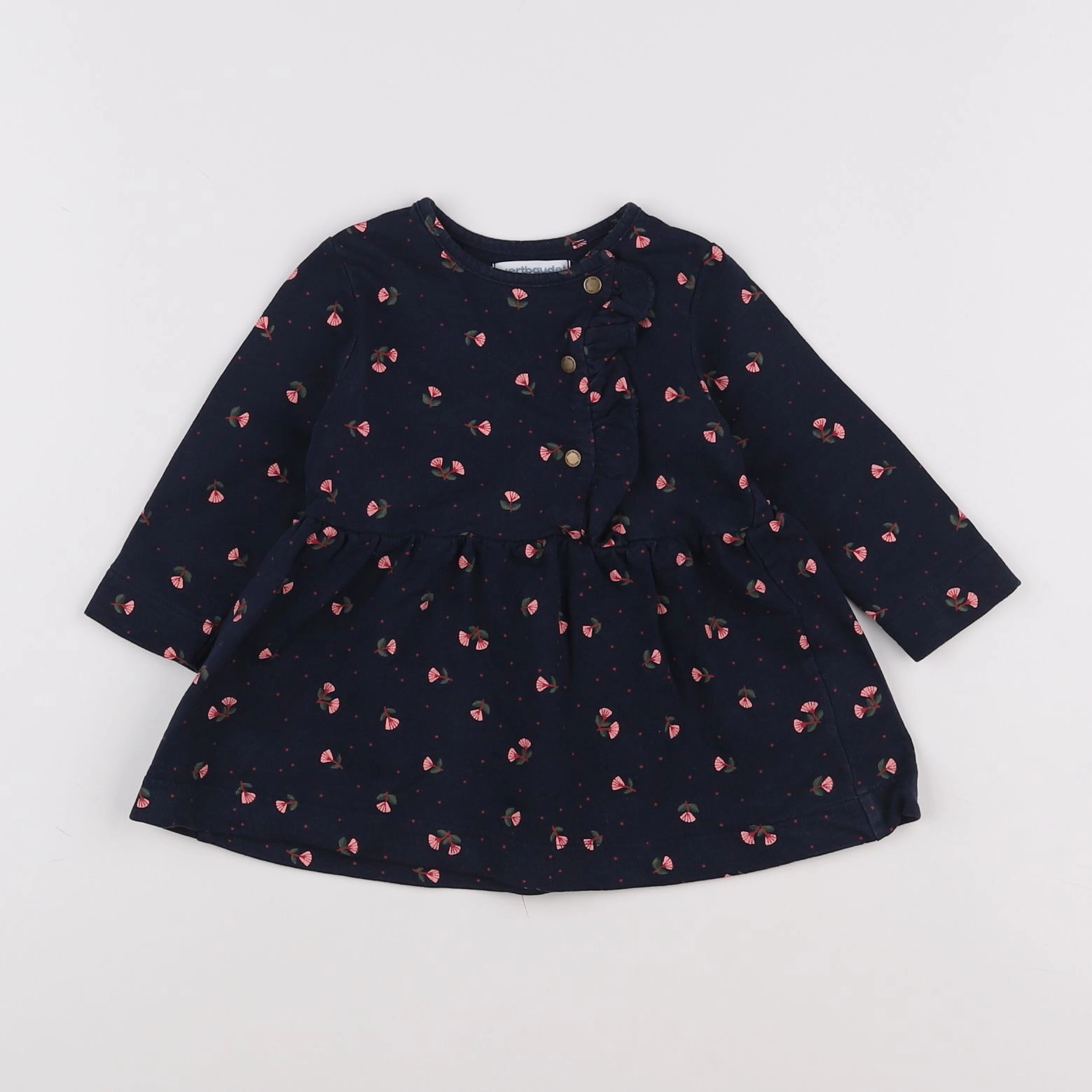Vertbaudet - robe bleu - 9 mois