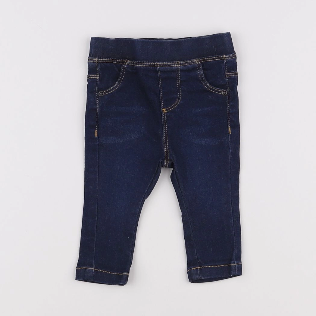 Vertbaudet - jegging bleu - 3 mois