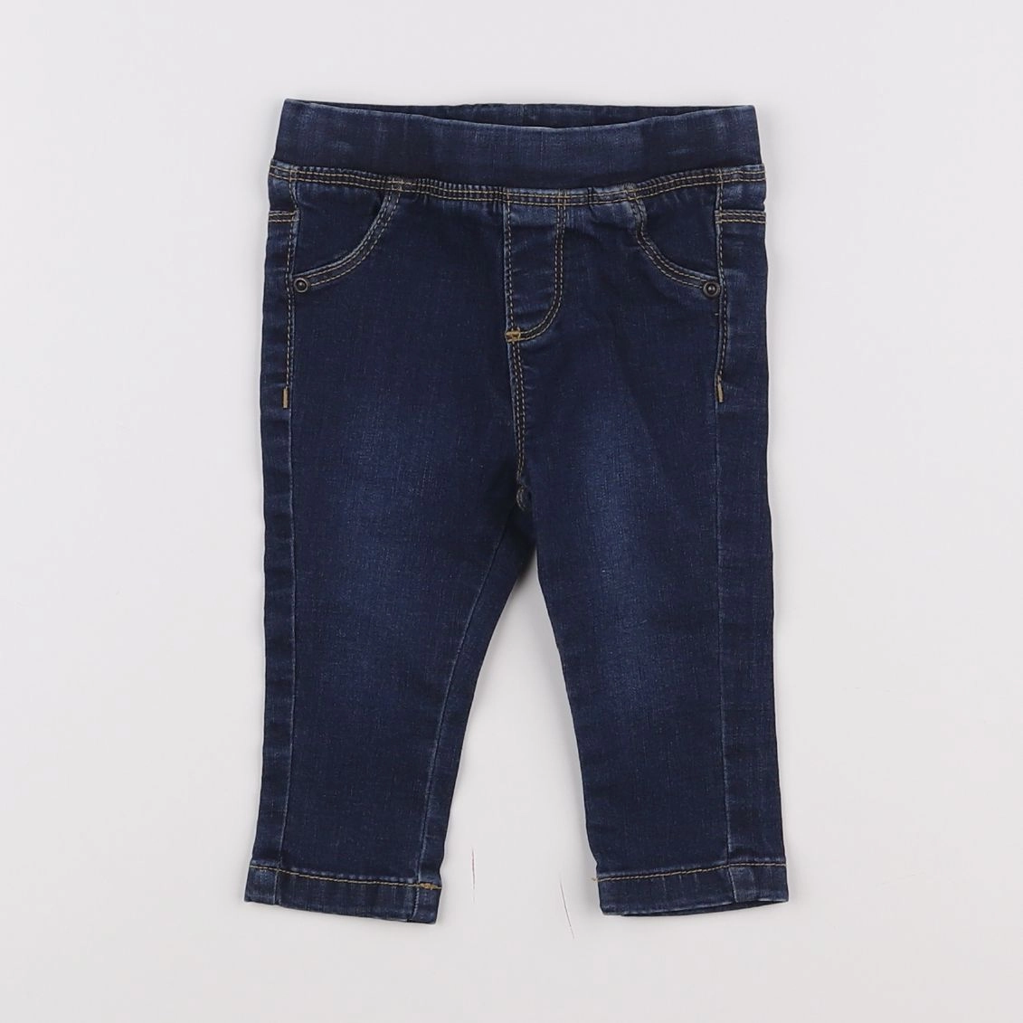 Vertbaudet - jegging bleu - 9 mois