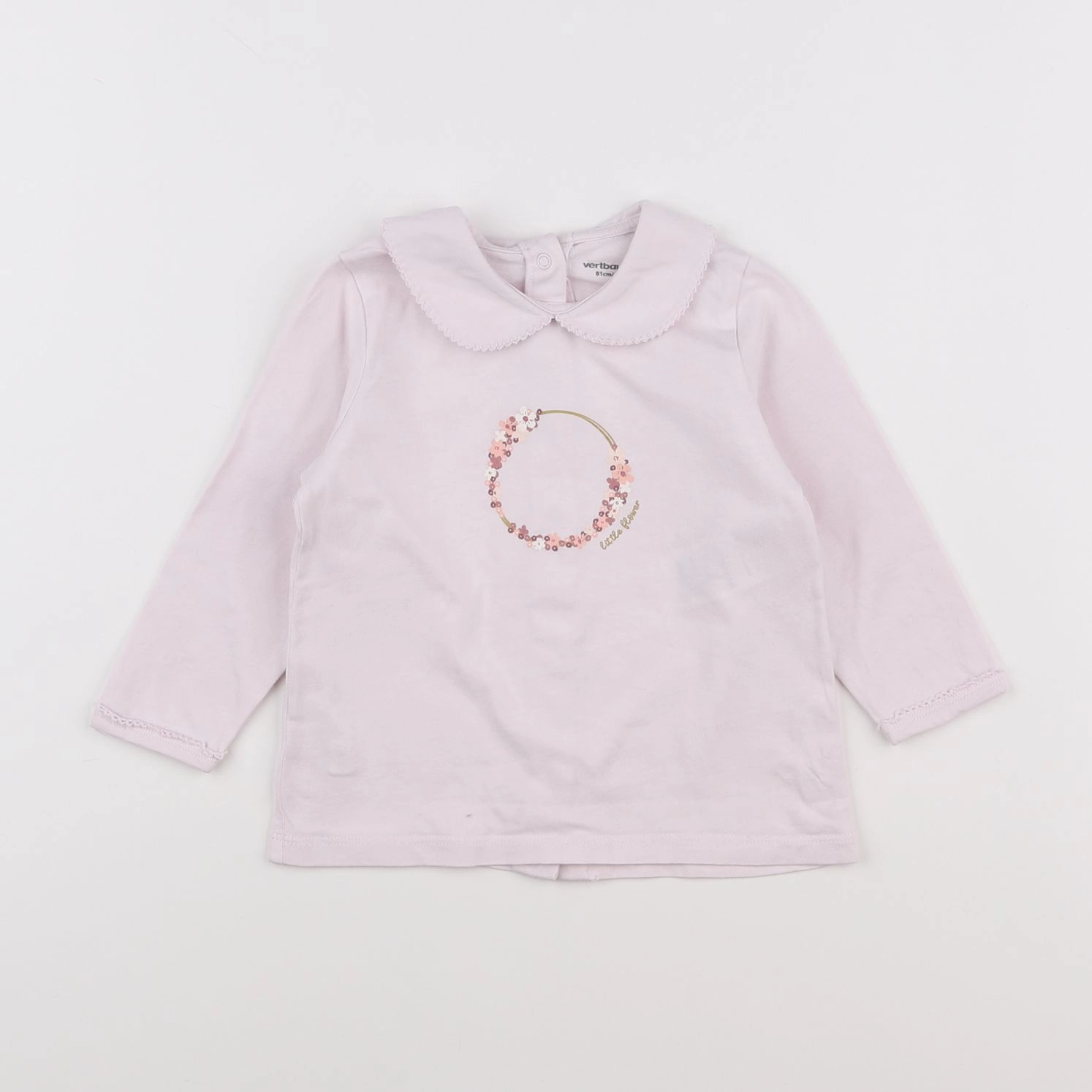 Vertbaudet - tee-shirt rose - 18 mois