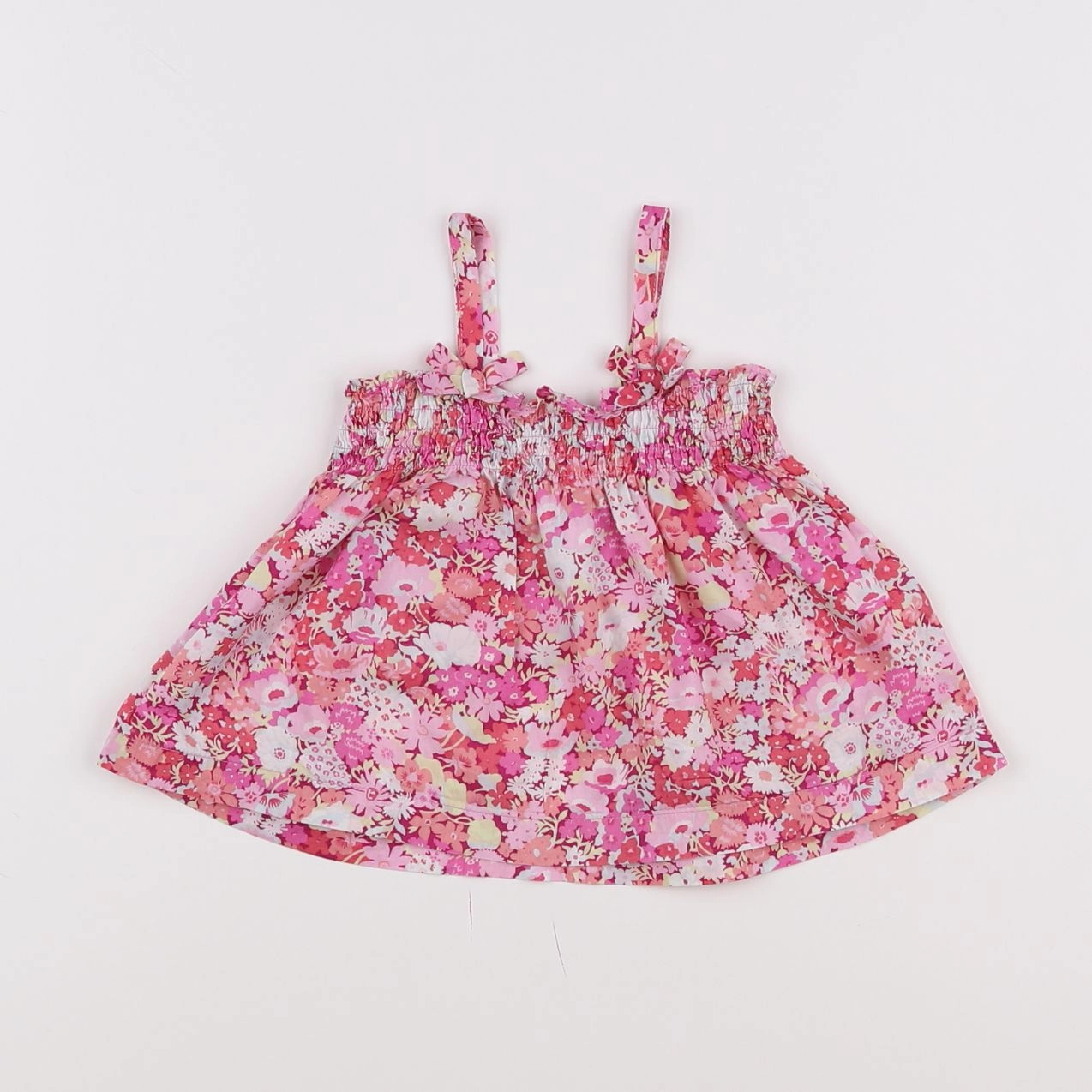 Jacadi - blouse liberty rose, jaune - 18 mois