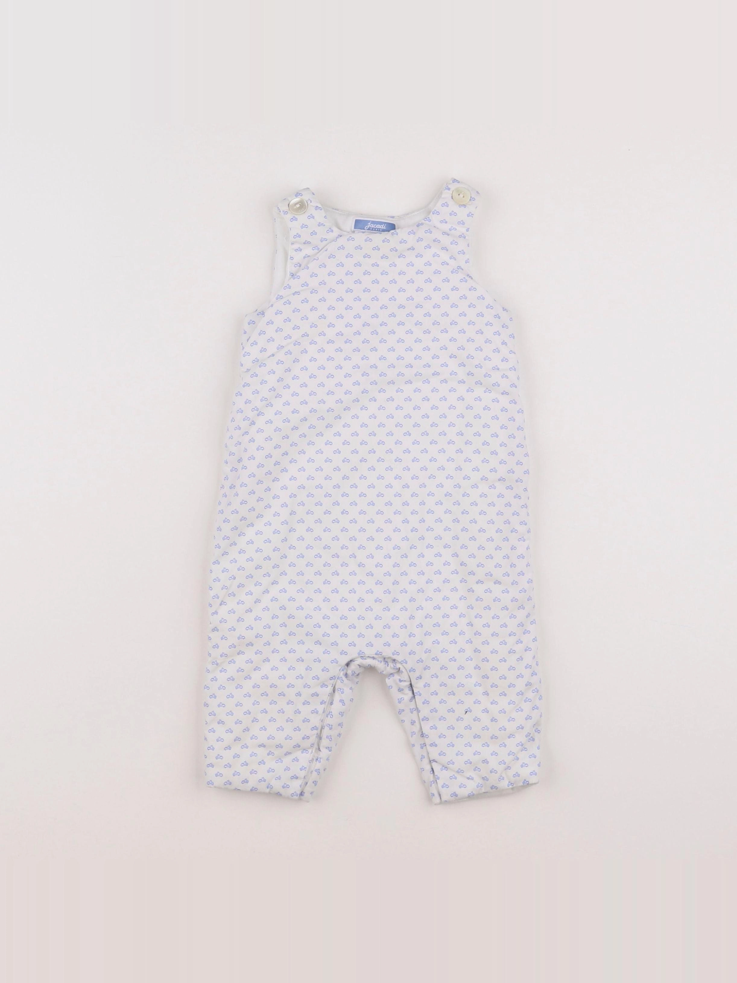 Jacadi - combinaison blanc, bleu - 6 mois