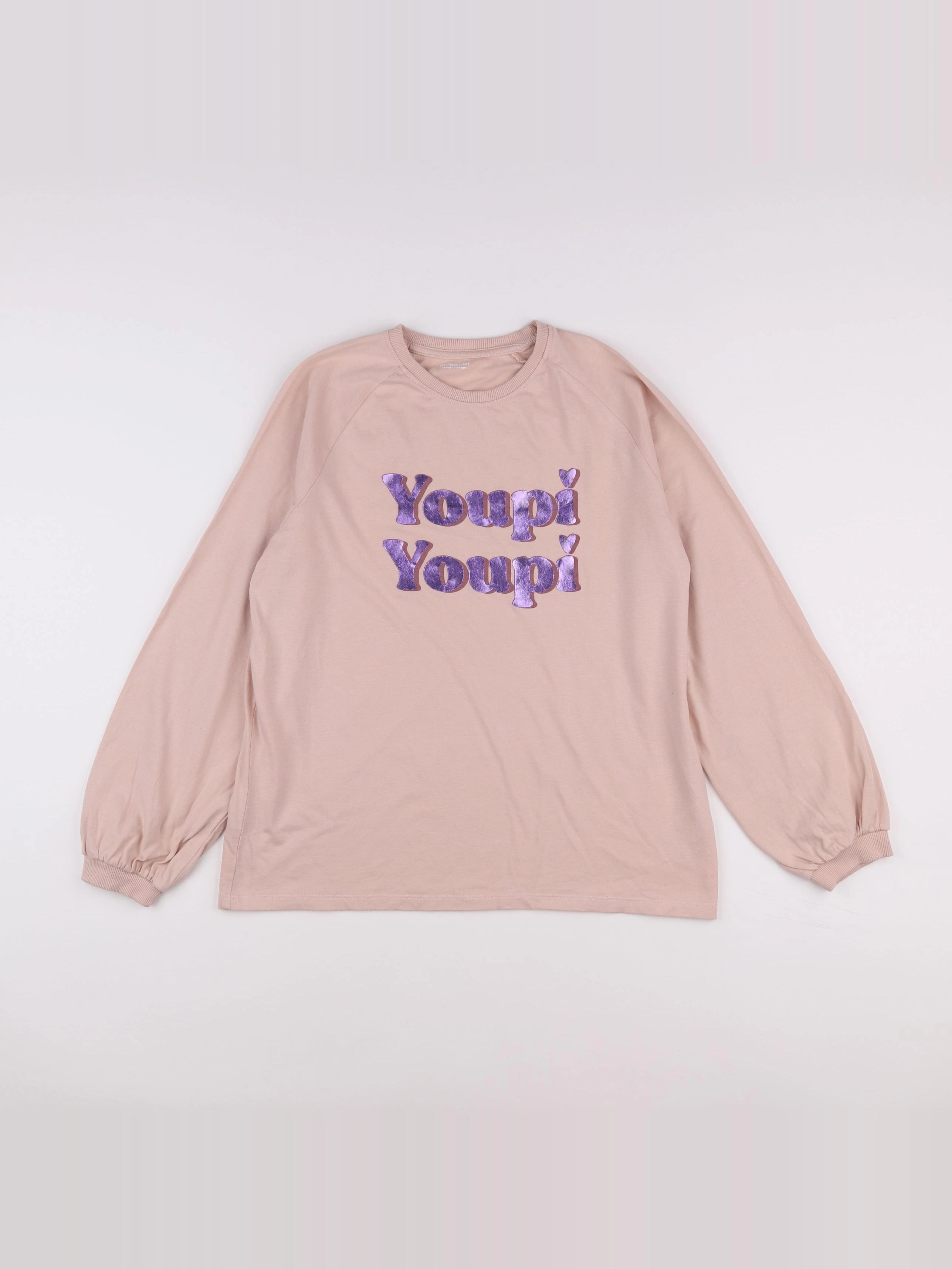 Vertbaudet - tee-shirt rose, violet - 14 ans