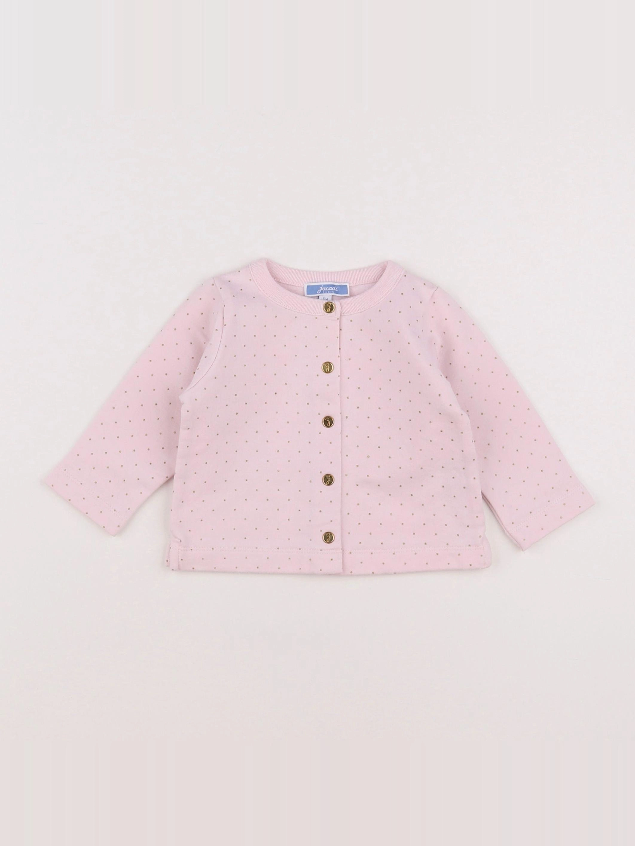 Jacadi - sweat rose - 6 mois