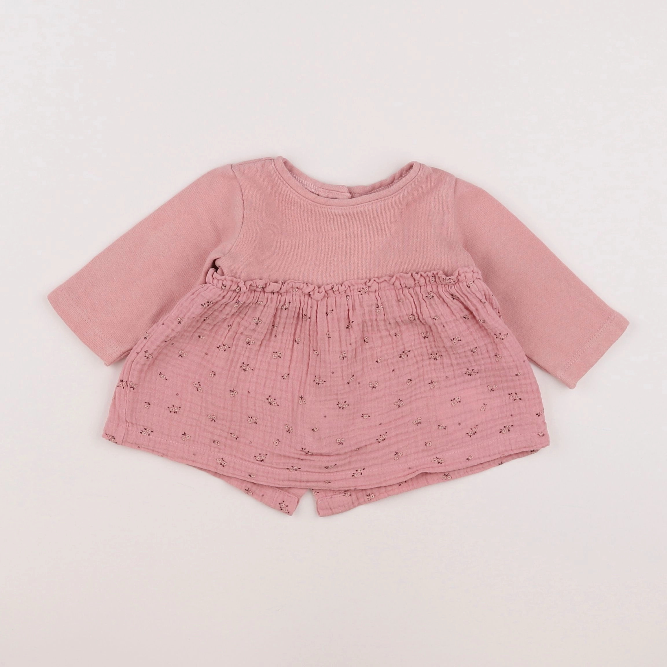 Vertbaudet - robe rose - 3 mois