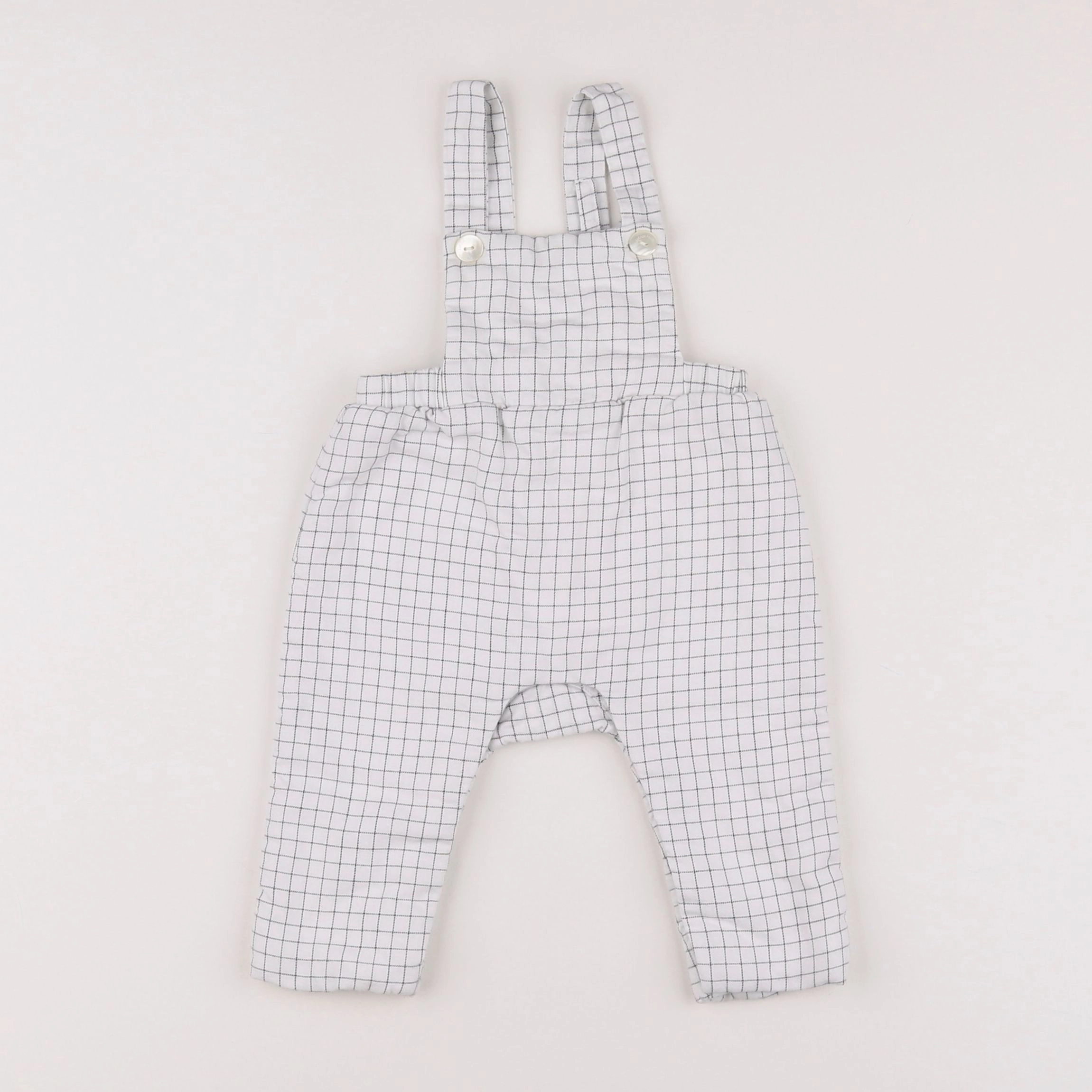 Jacadi - salopette blanc, gris - 6 mois
