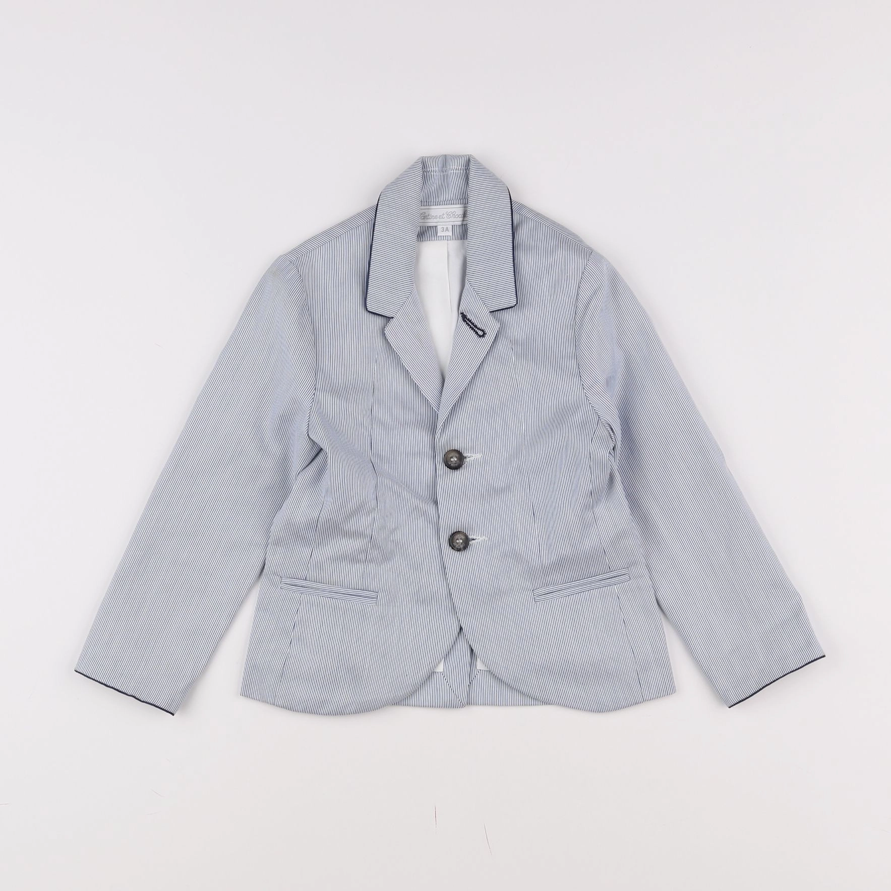 Tartine & Chocolat - veste blanc, bleu - 3 ans