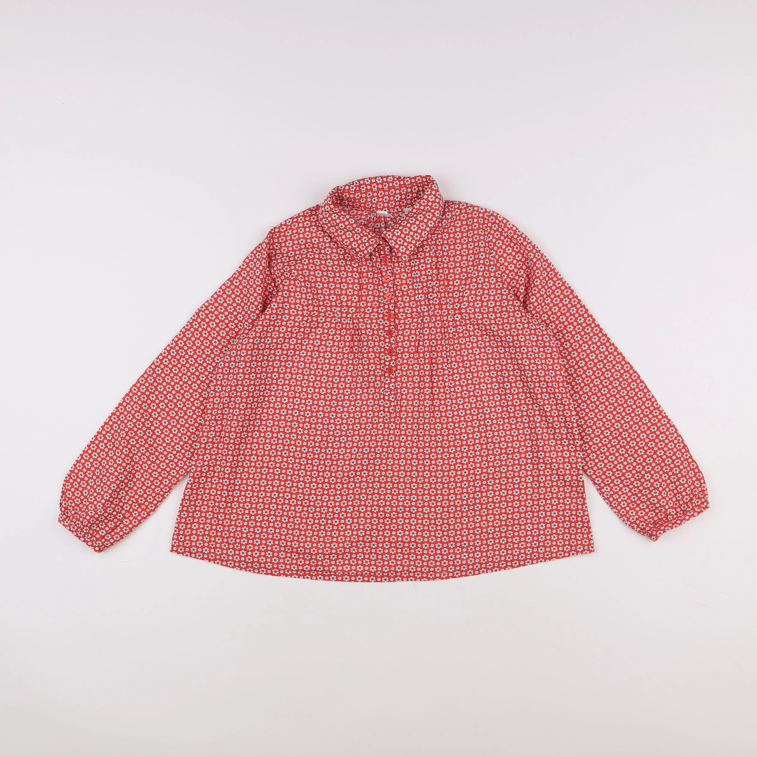 Okaidi - blouse rouge - 8 ans