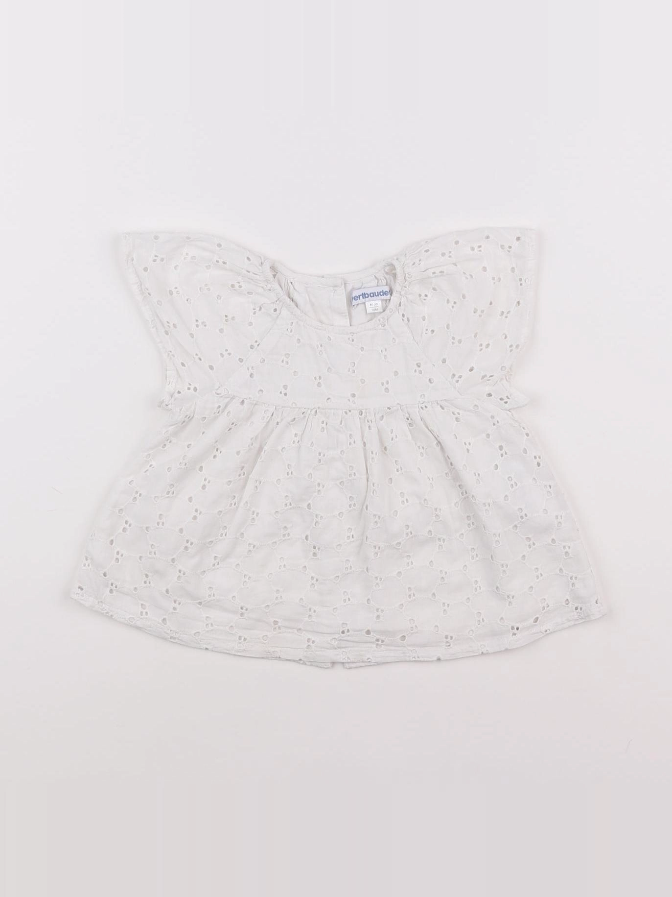Vertbaudet - blouse blanc - 18 mois