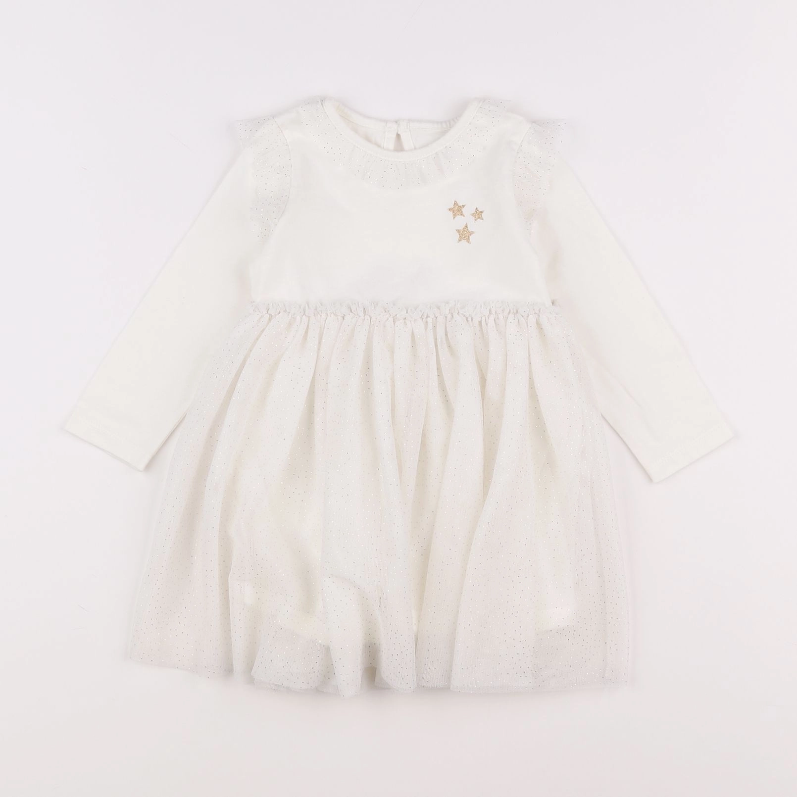 Vertbaudet - robe blanc - 18 mois